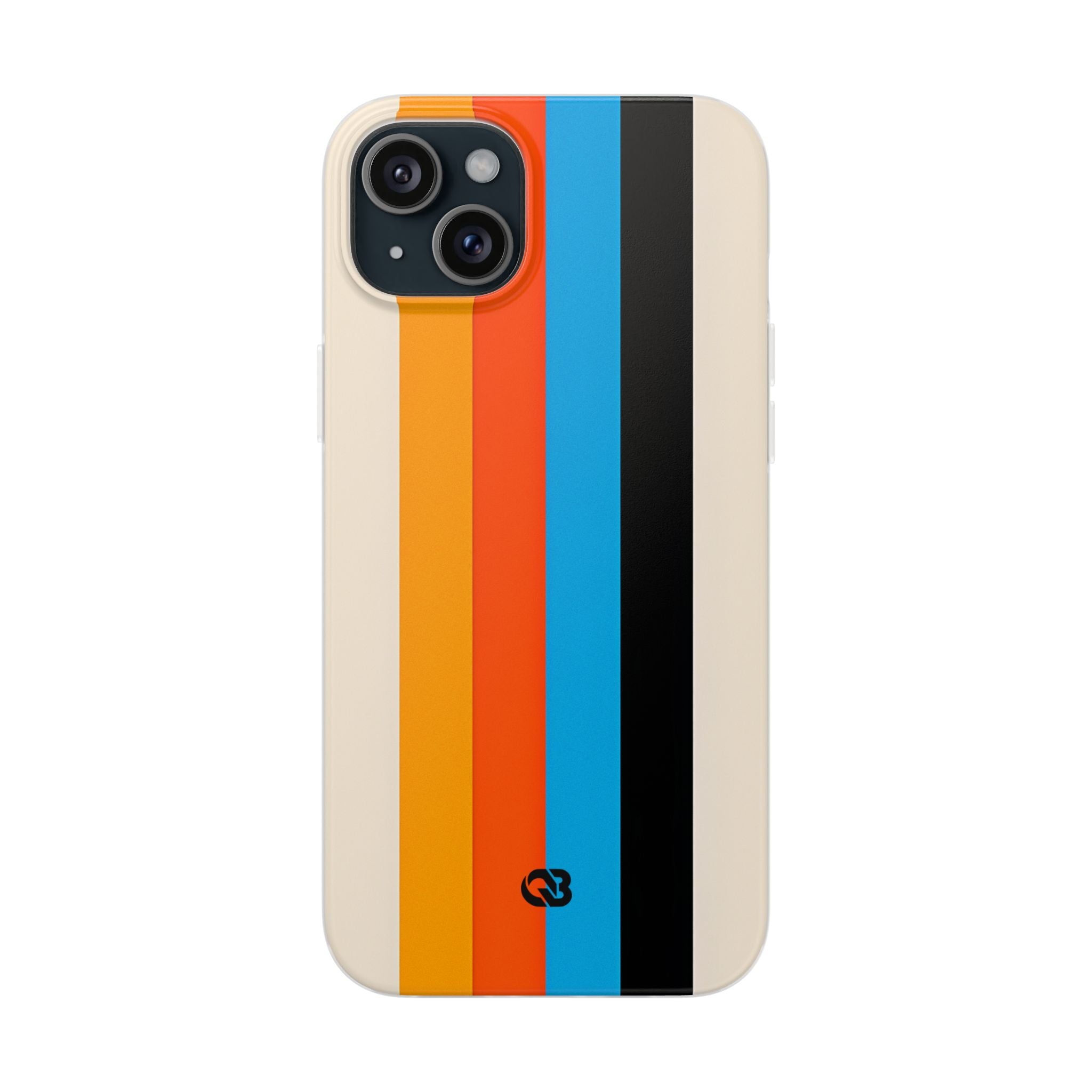 Retro Racing Stripes · Soft Phone Case for iPhone
