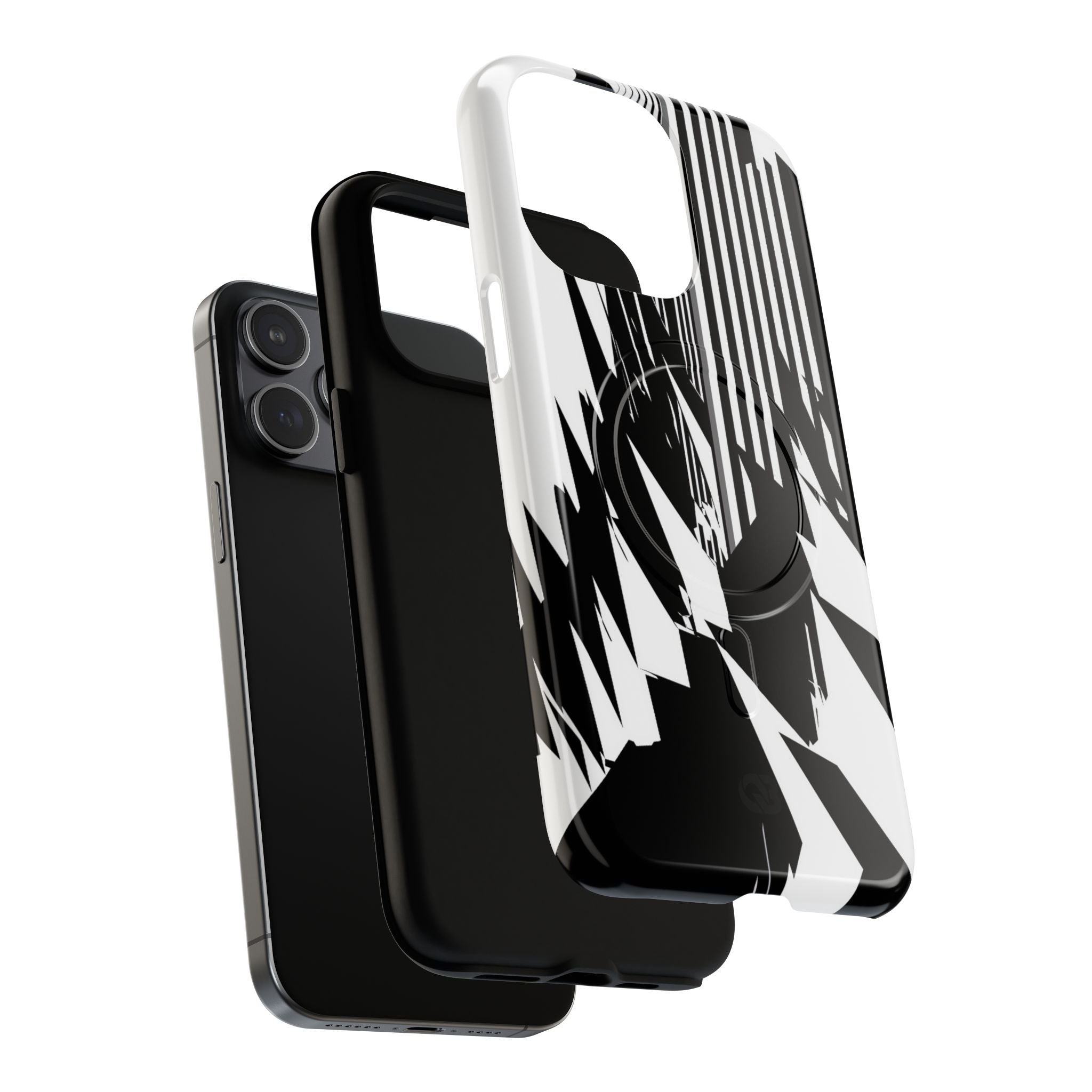 White Tough 2.0 Magsafe Phone Case for iPhone - Shattered Vector Spire