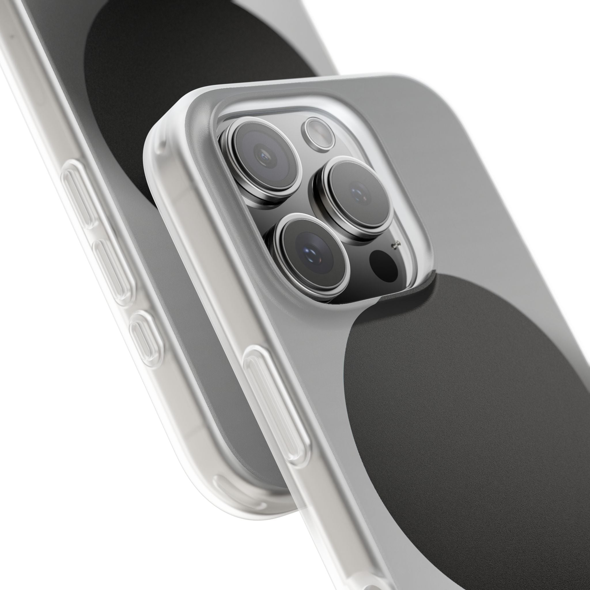 Grey Lite Phone Case for iPhone - Matte Onyx Sphere