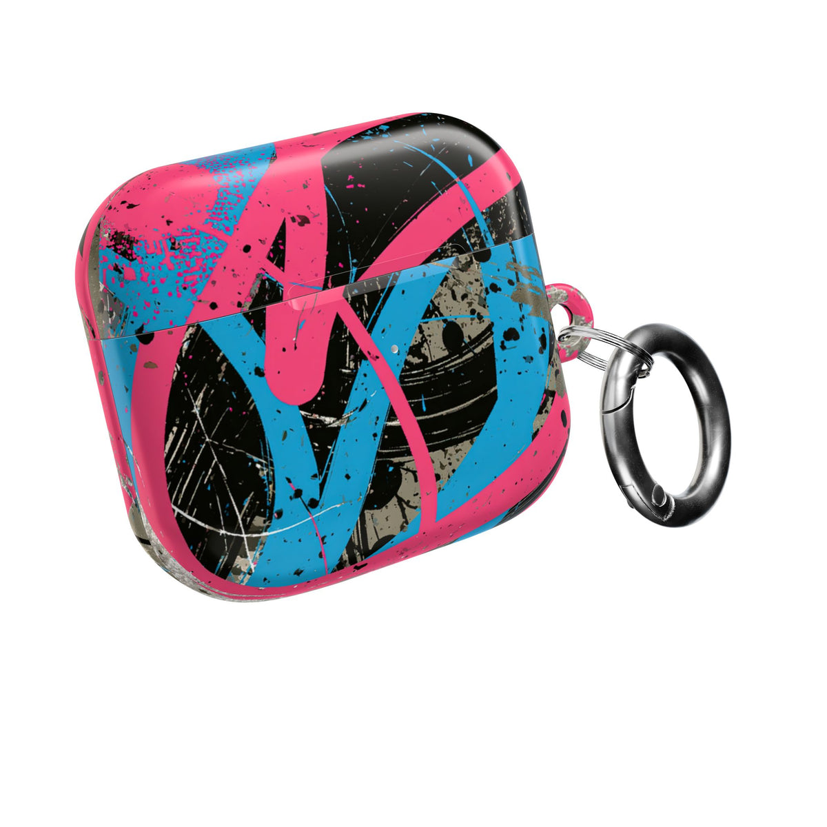 Cyber Splatter Flow · Hard Case for AirPods & AirPods Pro · Pink