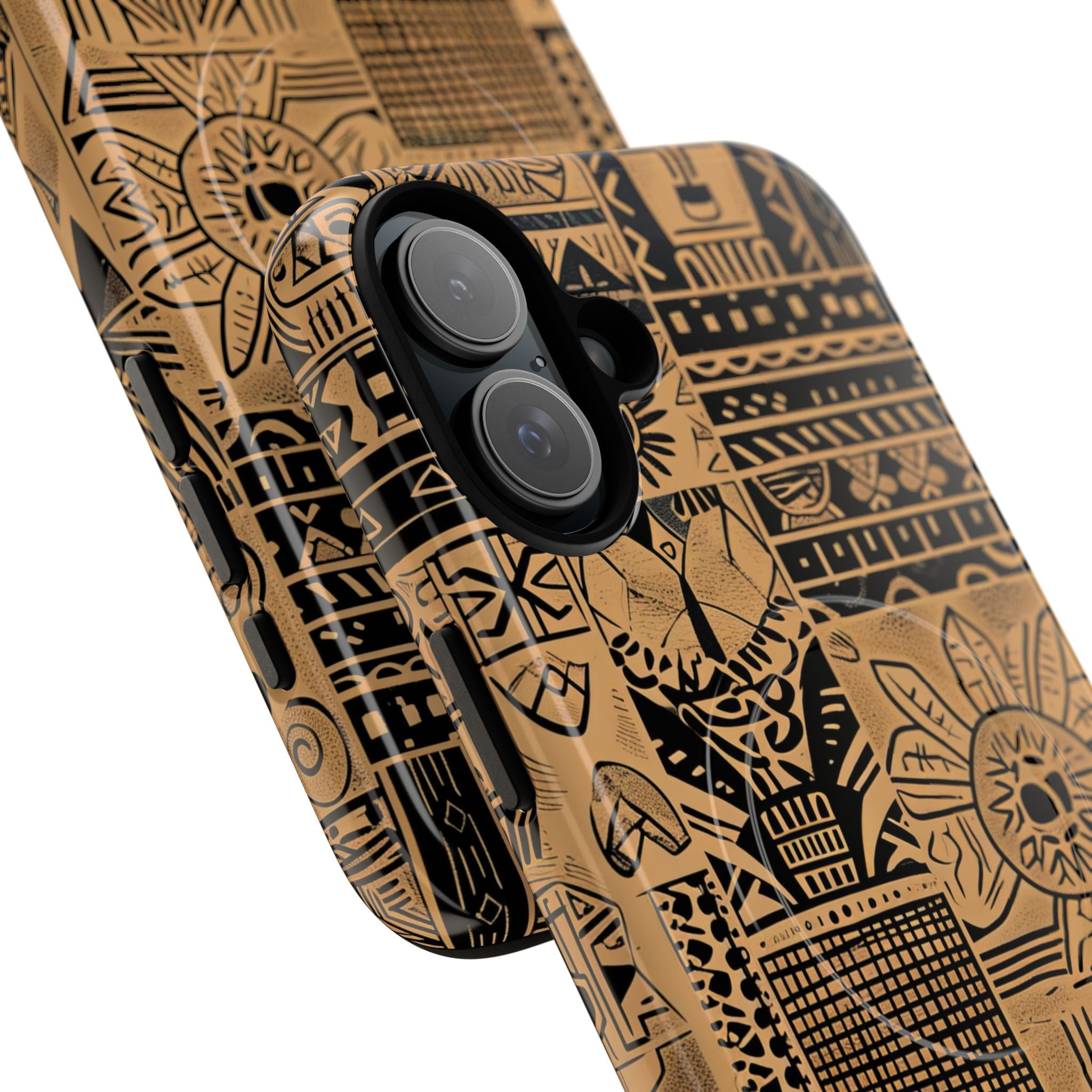 Tribal Faces iPhone 16 Plus Cover - Tough+