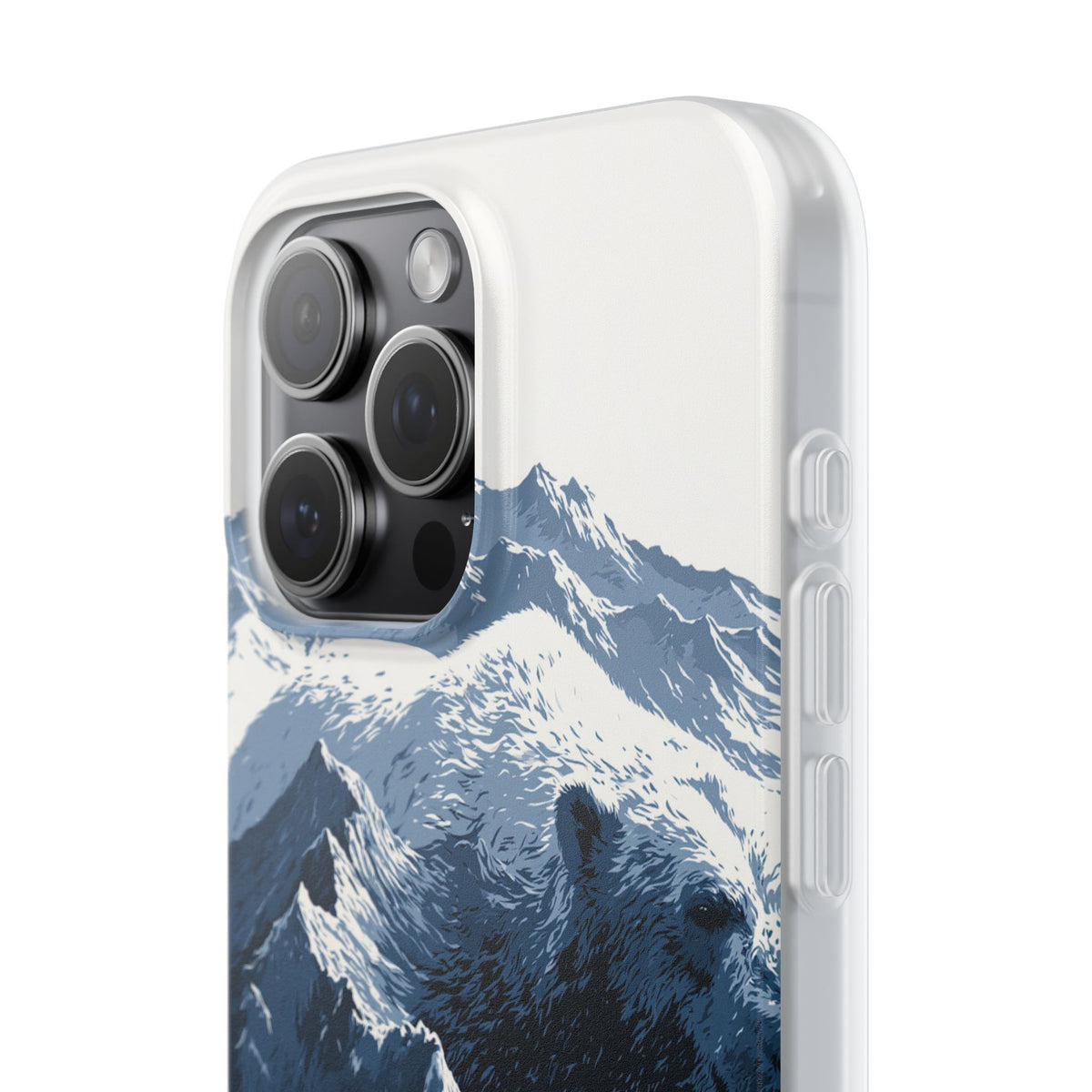 Fjord Summit Bear · Lite Phone Case for iPhone · Blue