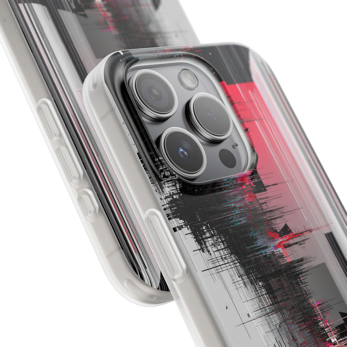 Black Lite Phone Case for iPhone - Crimson Data Leak