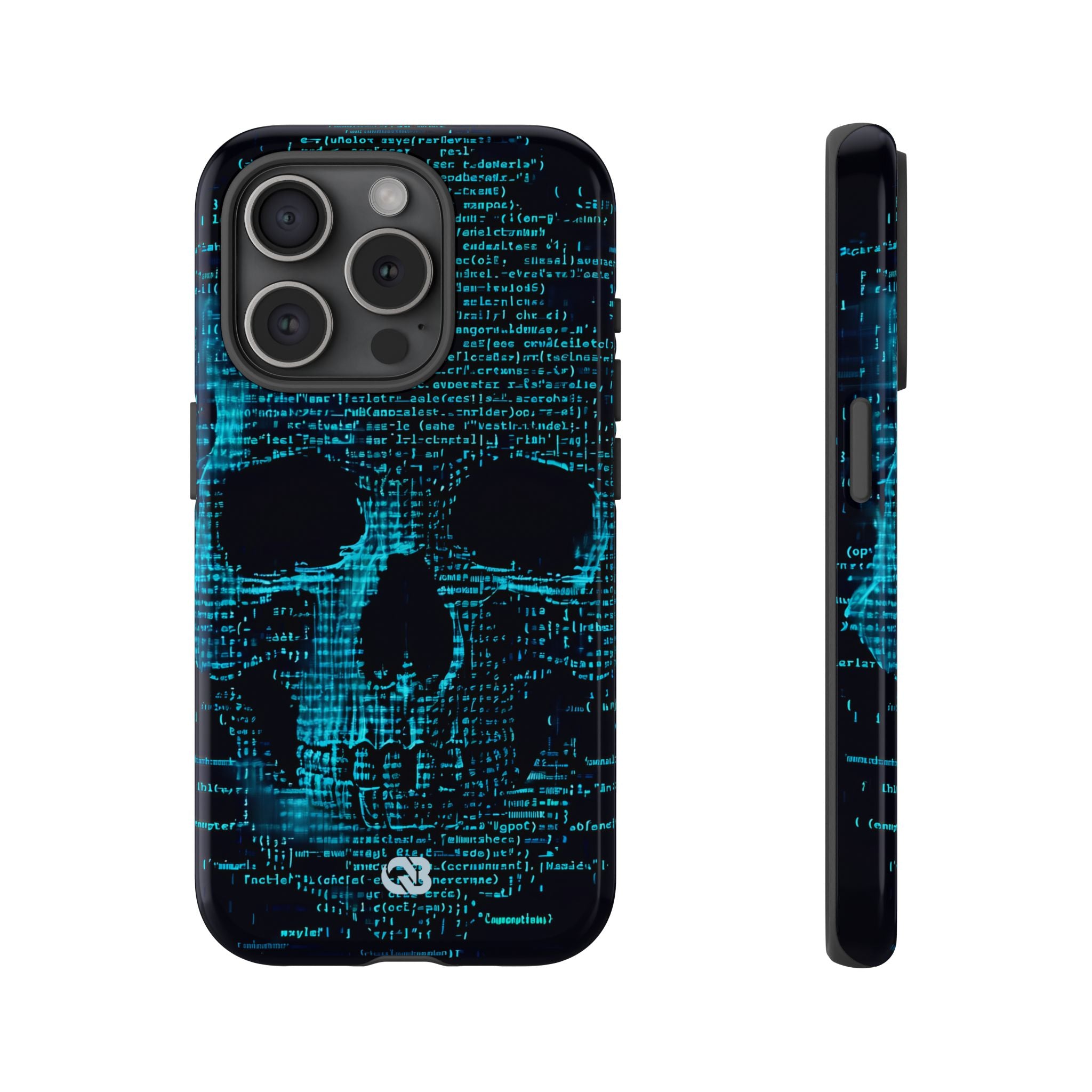 Cyan Glitch Skull · Tough
