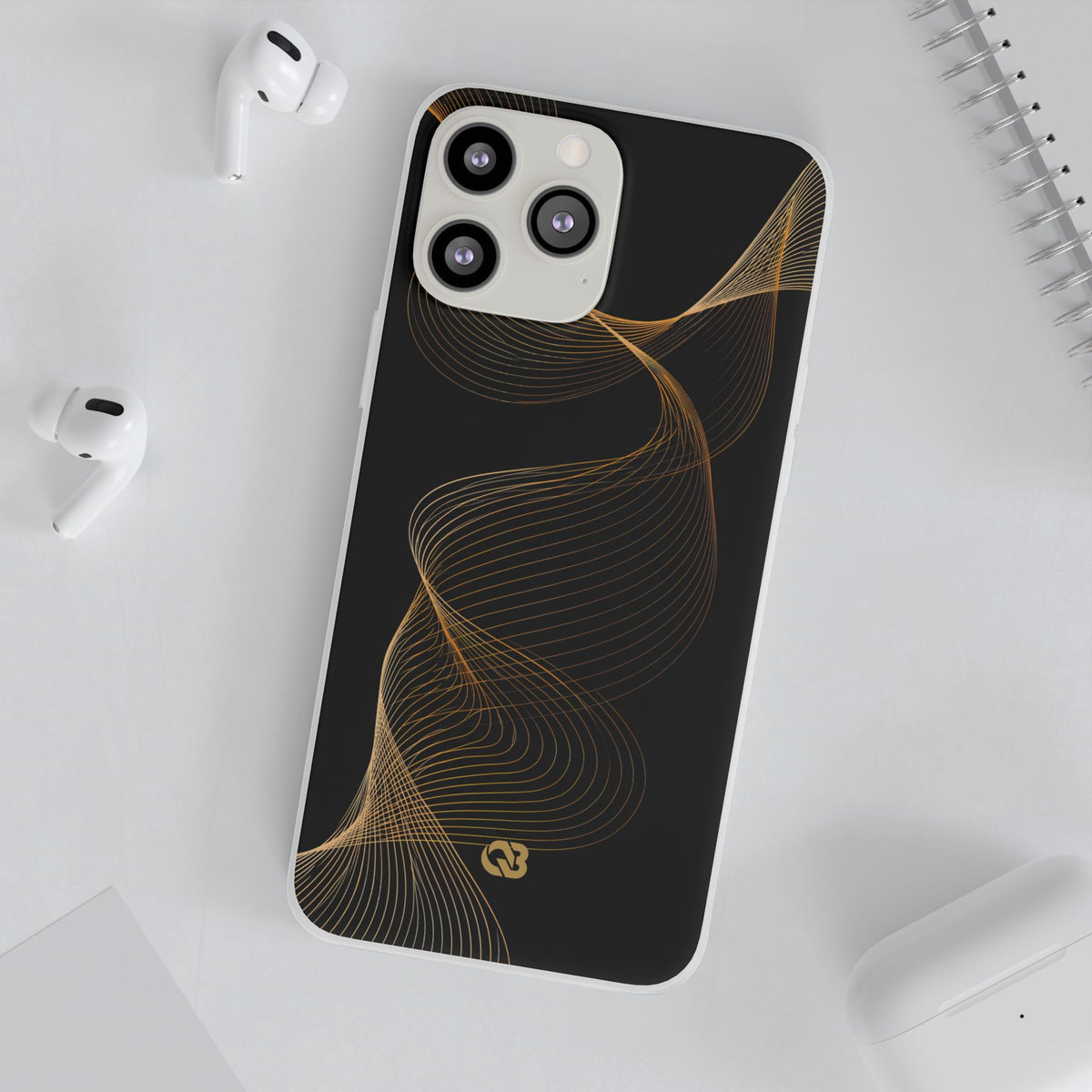 Golden Horizon Drift · Lite Phone Case for iPhone · Black