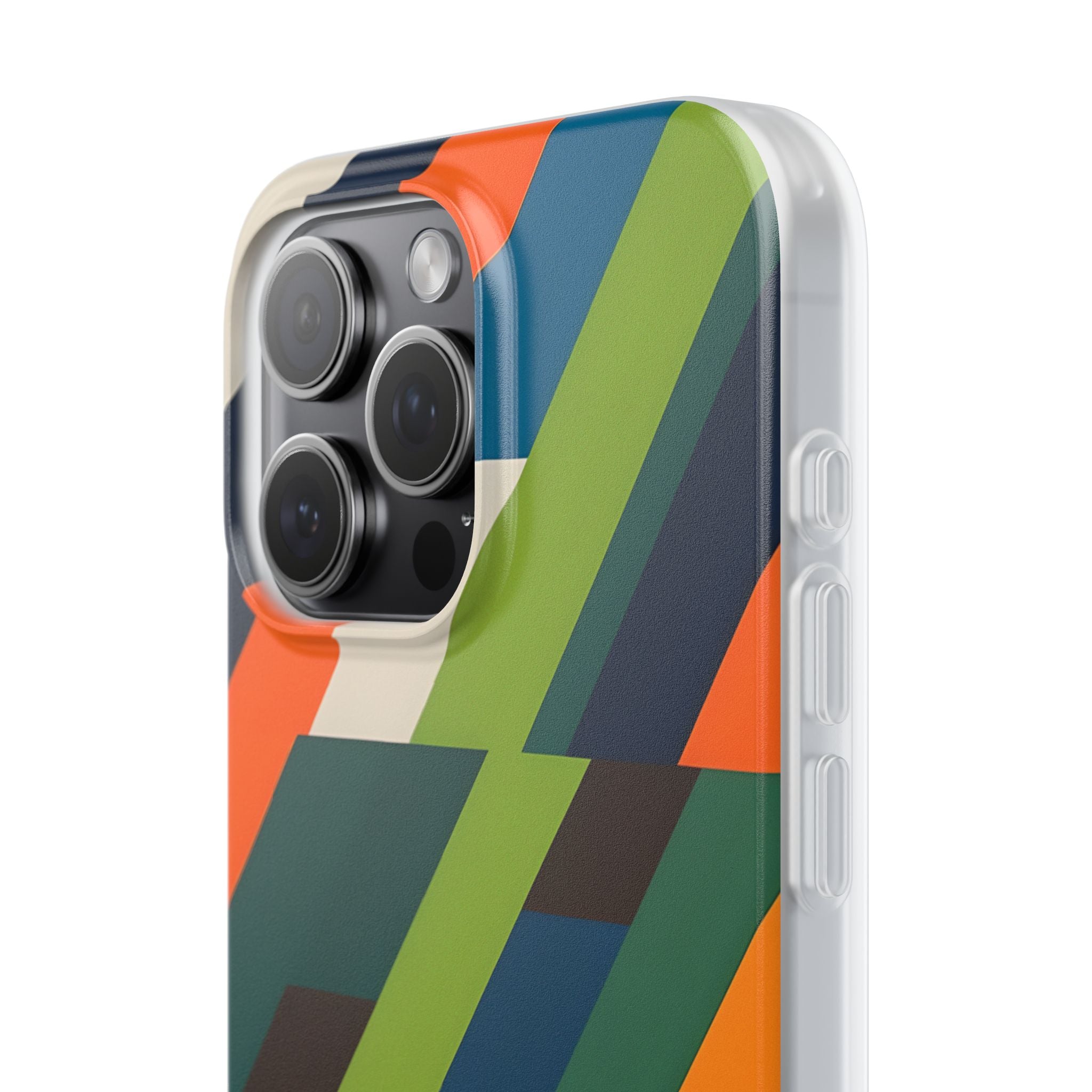 Angled Retro Mosaic · Soft Handyhülle für iPhone