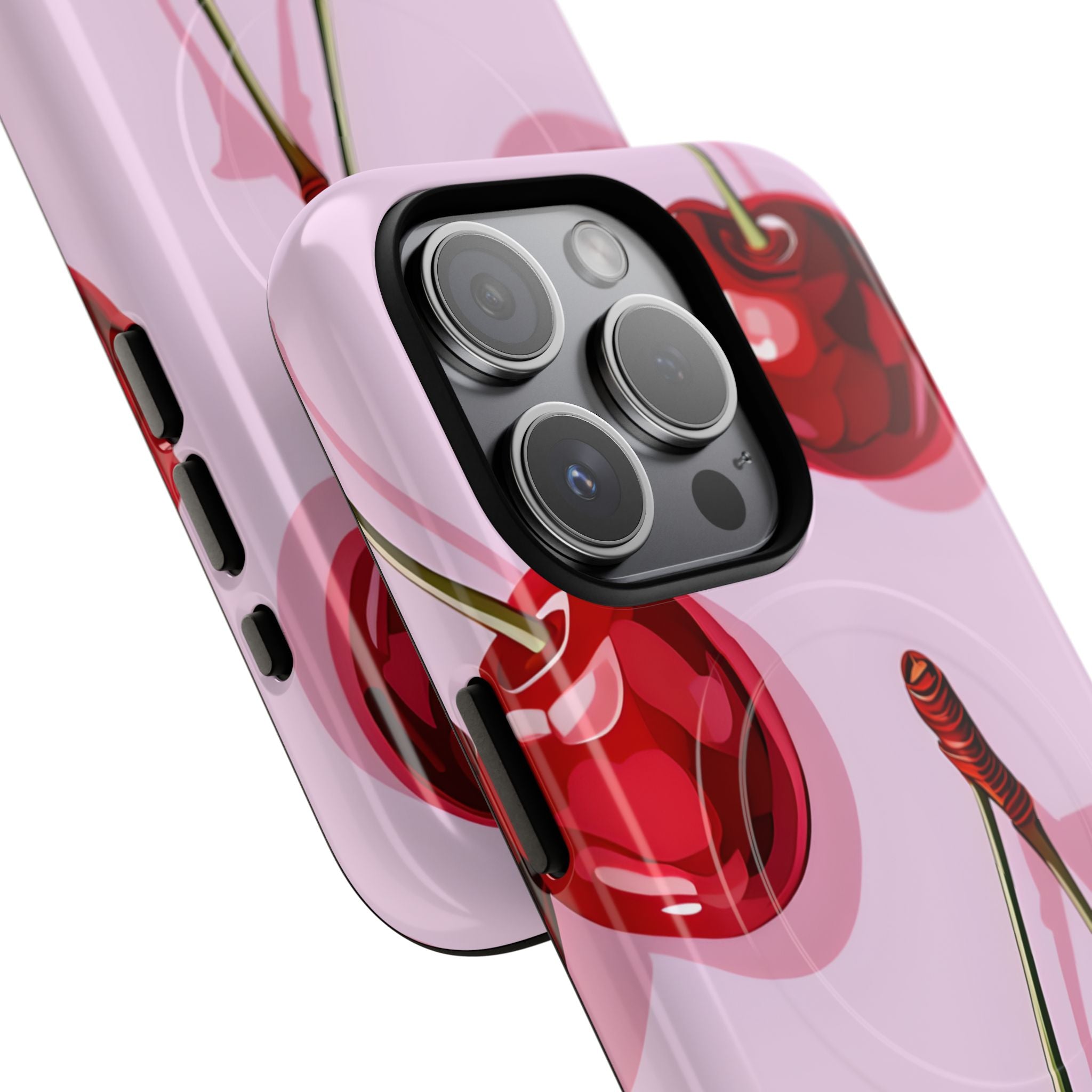 Glossy Cherry Burst iPhone 15 Pro Case - Tough+ - CASE•BOB