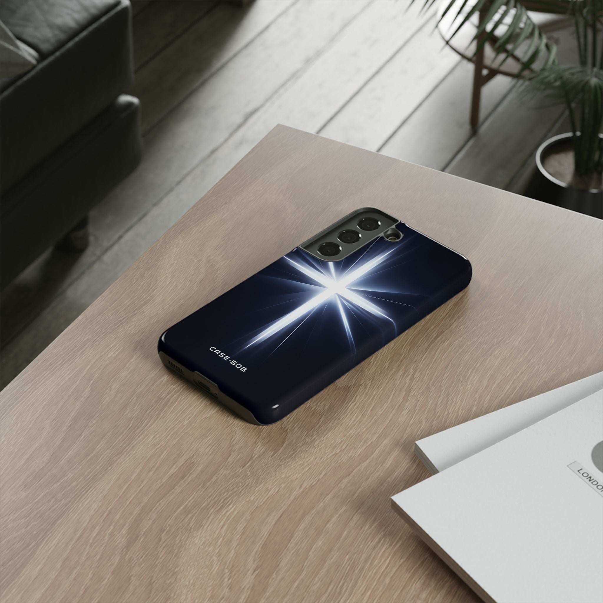 Gloeiende Crossburst Samsung S22 Case - Tough