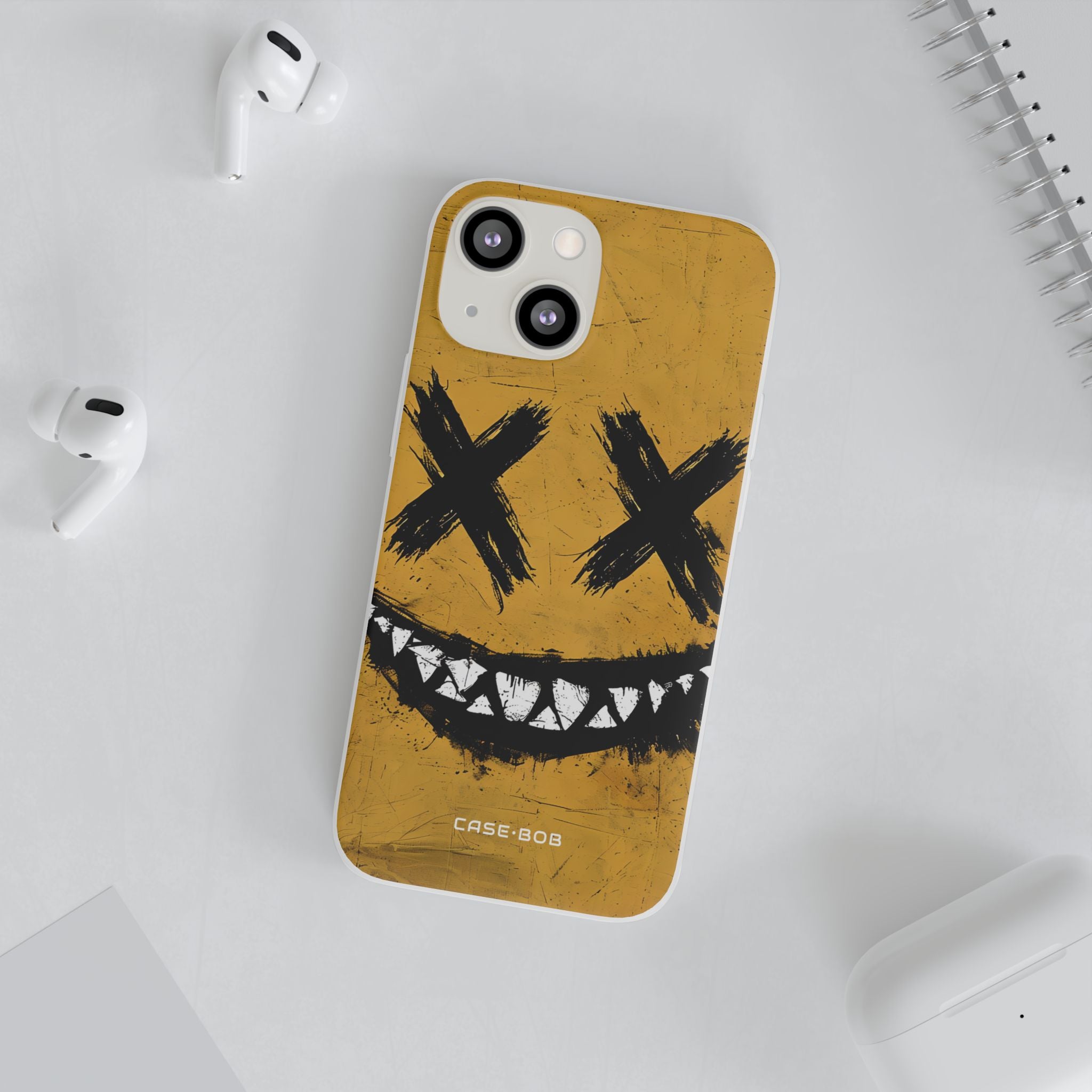 Jagged Smile Yellow iPhone 13 mini Case - Soft