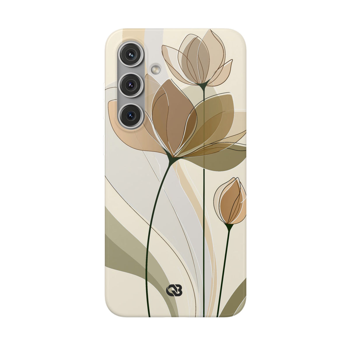 Translucent Petal Contour · Lite Phone Case for Samsung · Beige