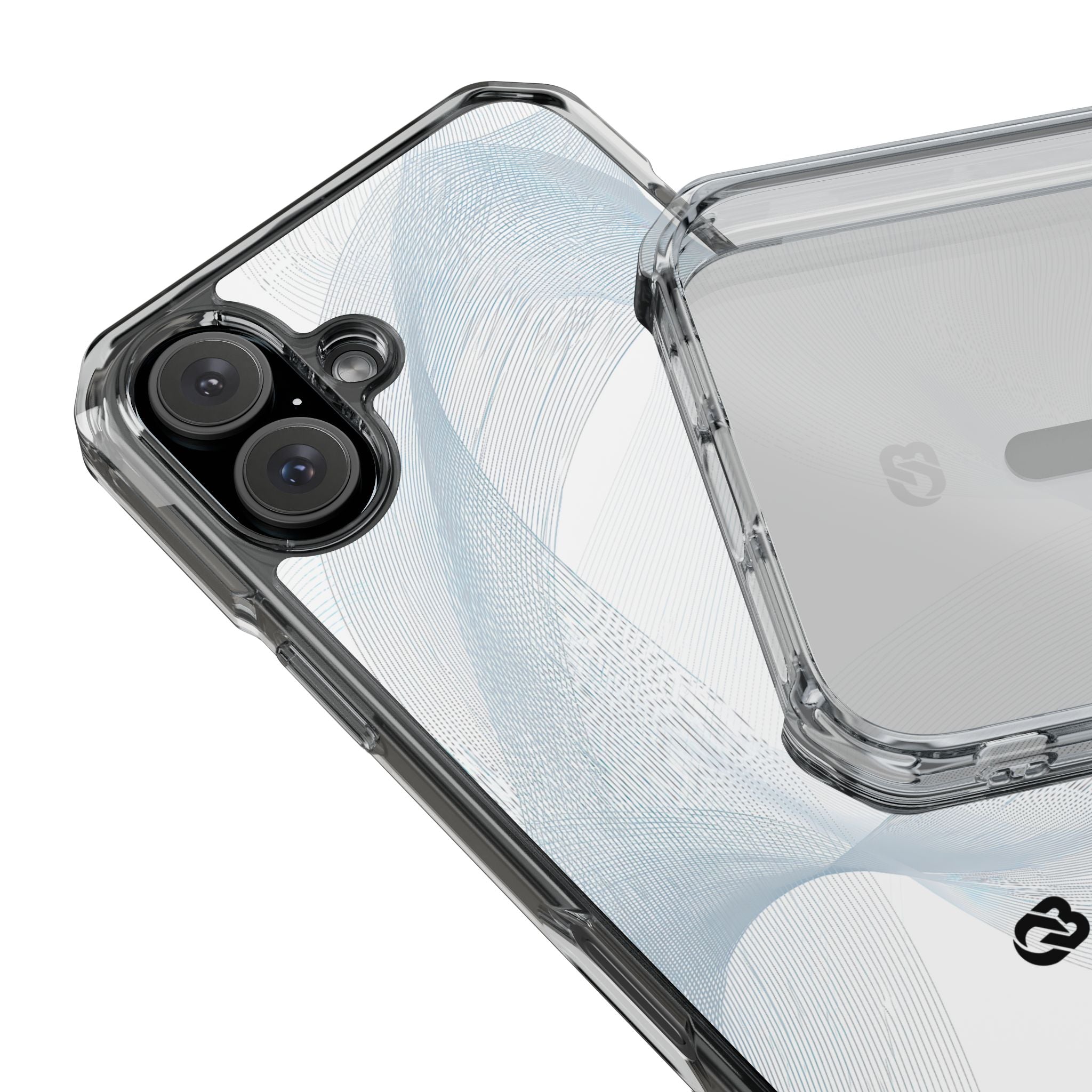 White Impact MagSafe Phone Case for iPhone - Arctic Line Current