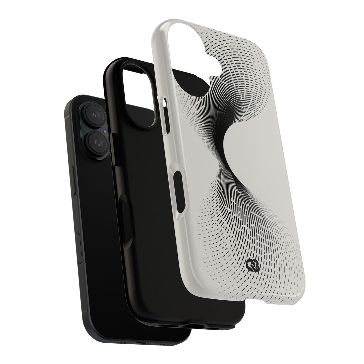 Helical Grid · Tough Phone Case for iPhone · Grey