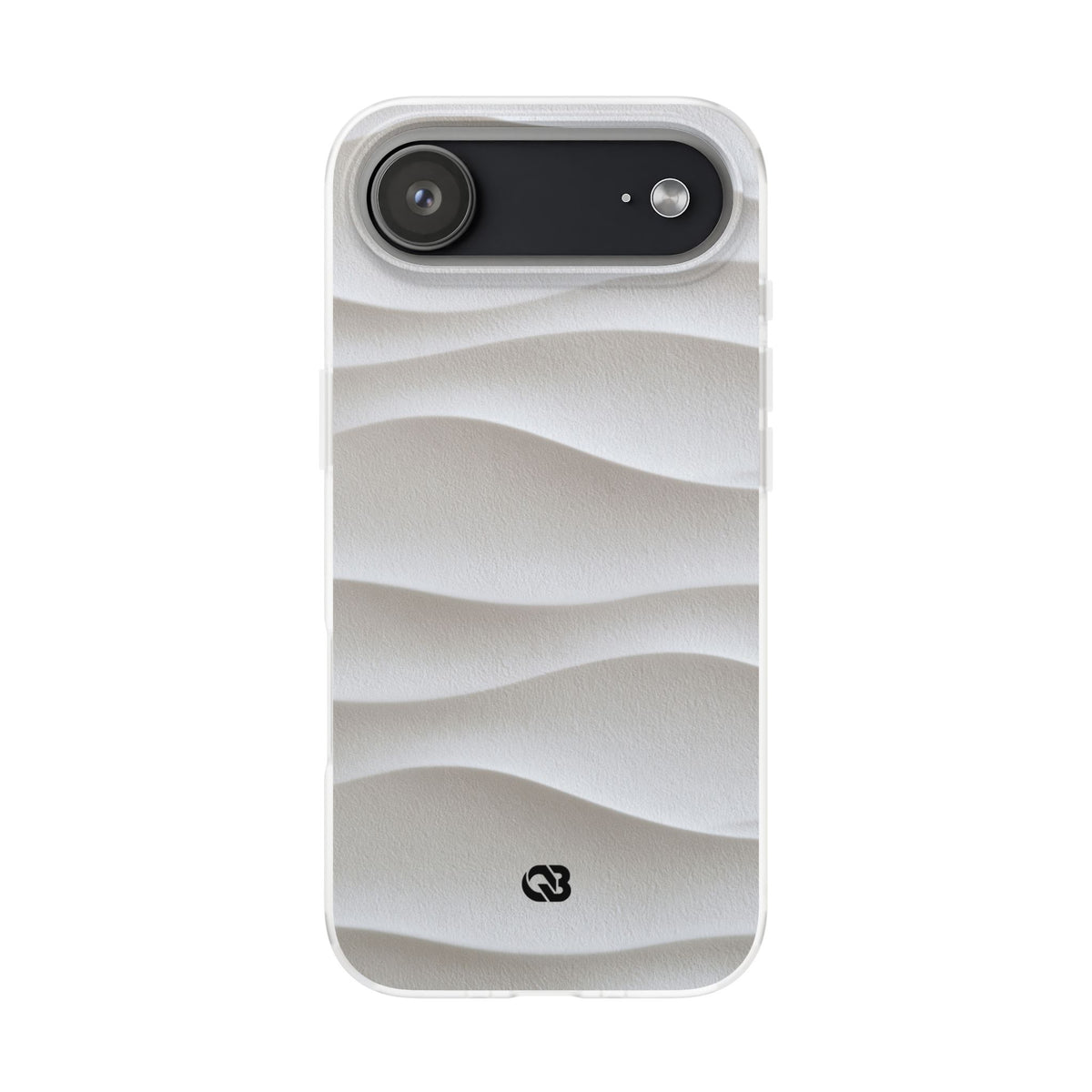 White Lite Phone Case for iPhone - Arctic Flow Ridges