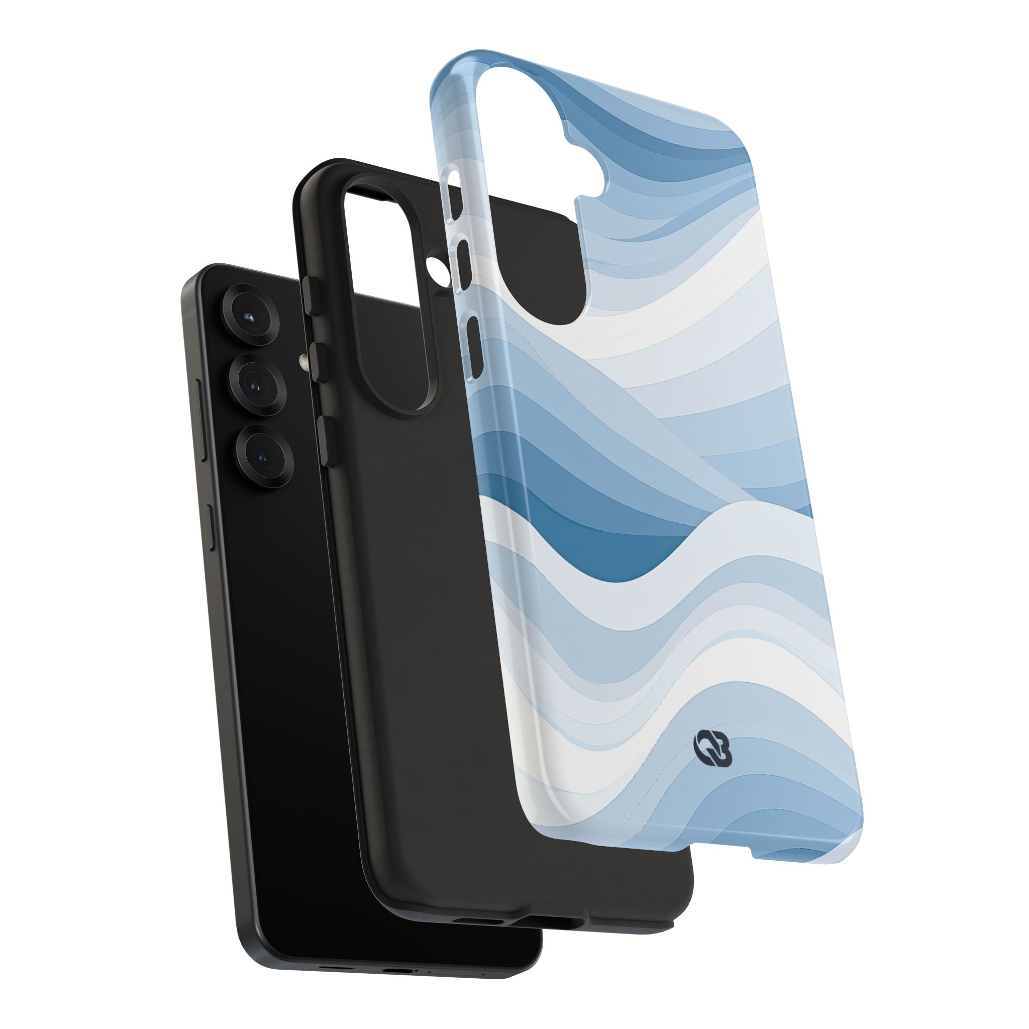 Blue Tough Phone Case for Samsung - Glacial Indigo Flow
