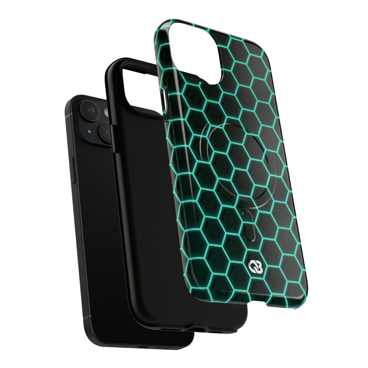 Neon Hex Spectrum · Tough 2.0 Magnetic Phone Case for iPhone · Teal