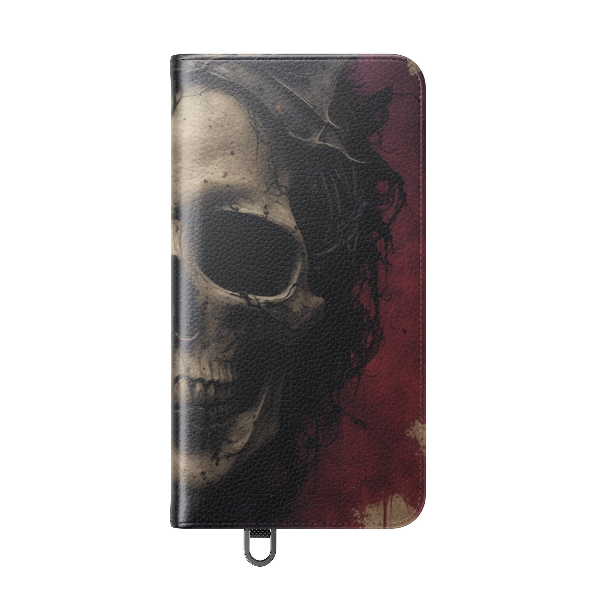 Winged Skull Rose - Samsung S24 Plus Case - Wallet