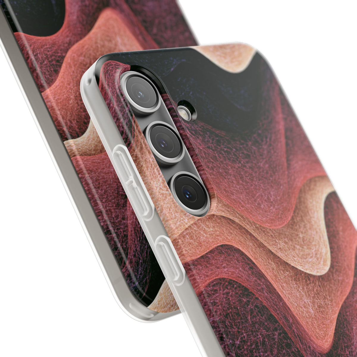 Rose Contour Waves · Lite Phone Case for Samsung · Pink