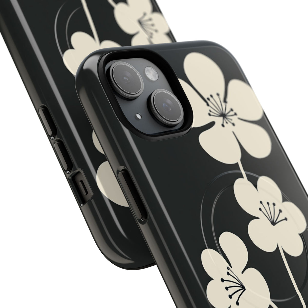 Nordic Blossom · Tough 2.0 Magnetic Phone Case for iPhone · Black