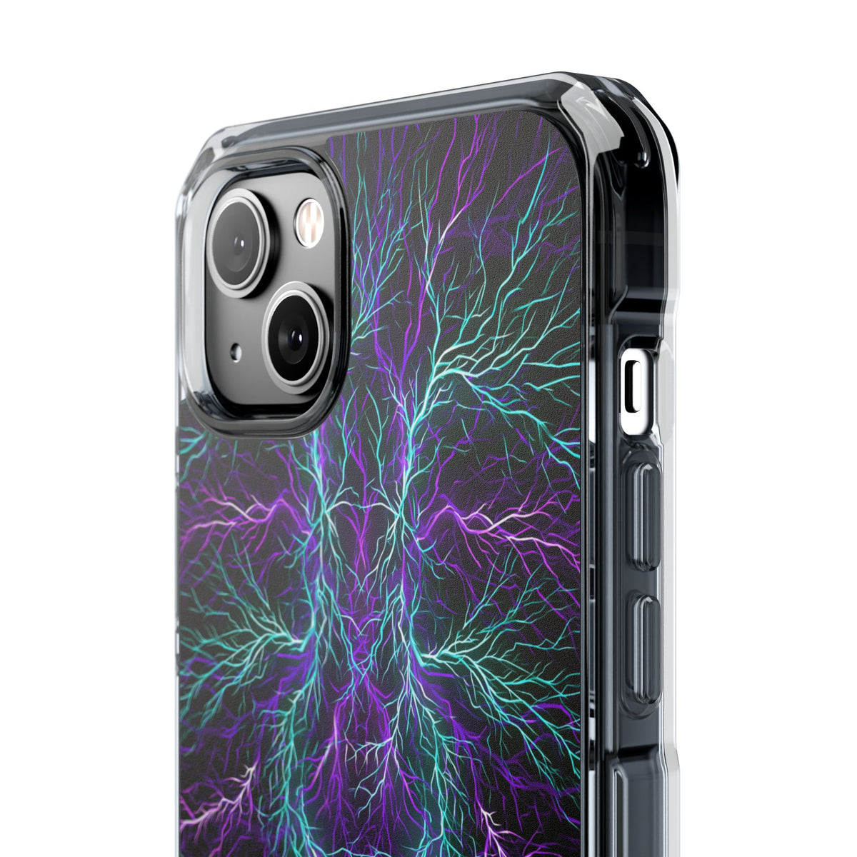 Electric Plasma Arbor · Clear Impact Magnetic Phone Case for iPhone · Purple
