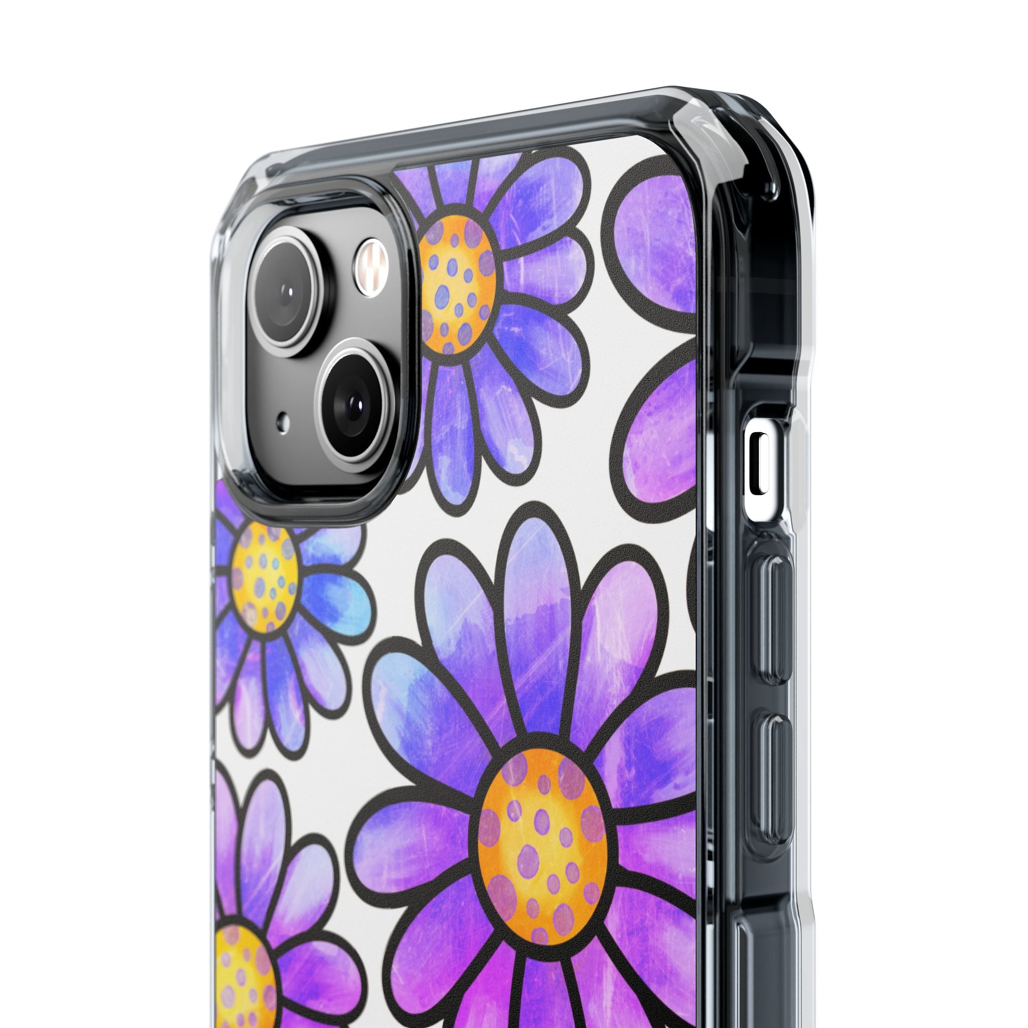 Violet Grunge Bloom · Impact Phone Case for iPhone · Magsafe