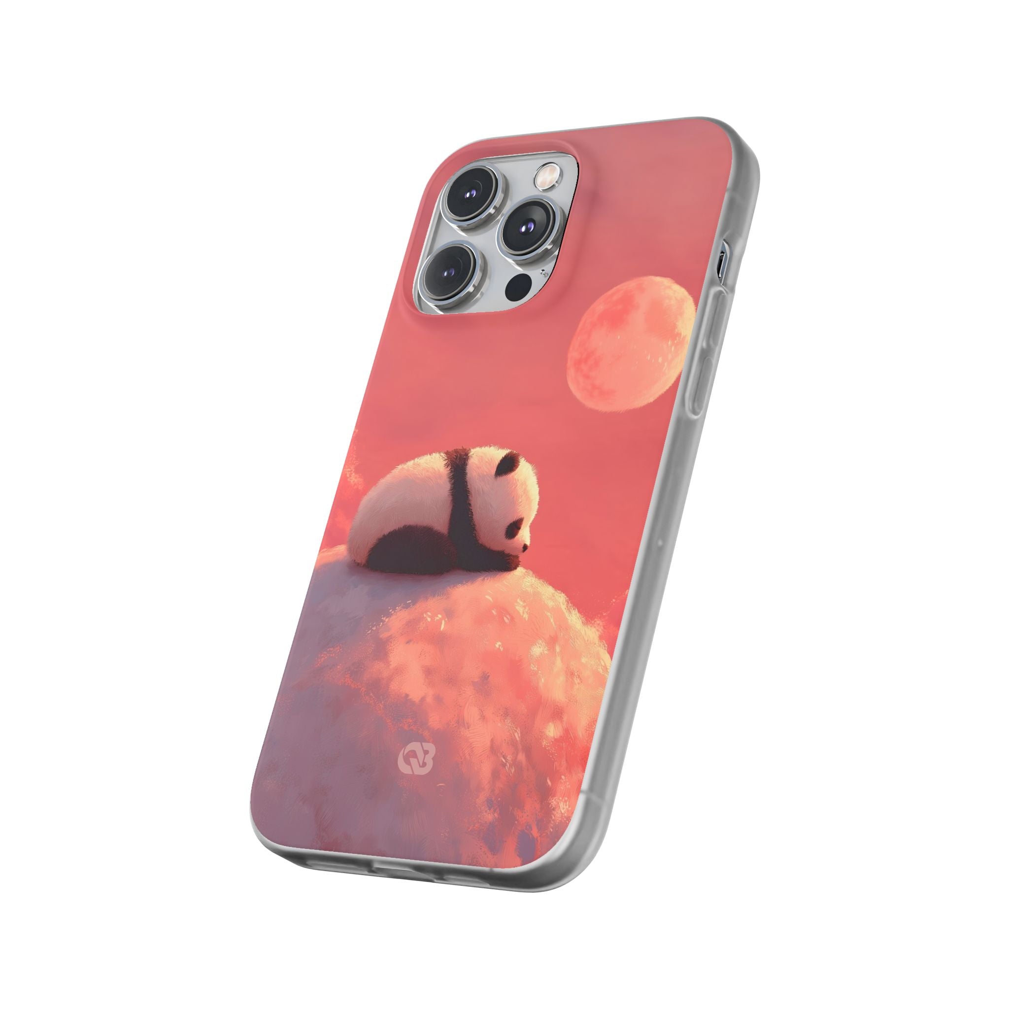 Rose Moon Panda · Soft Phone Case for iPhone