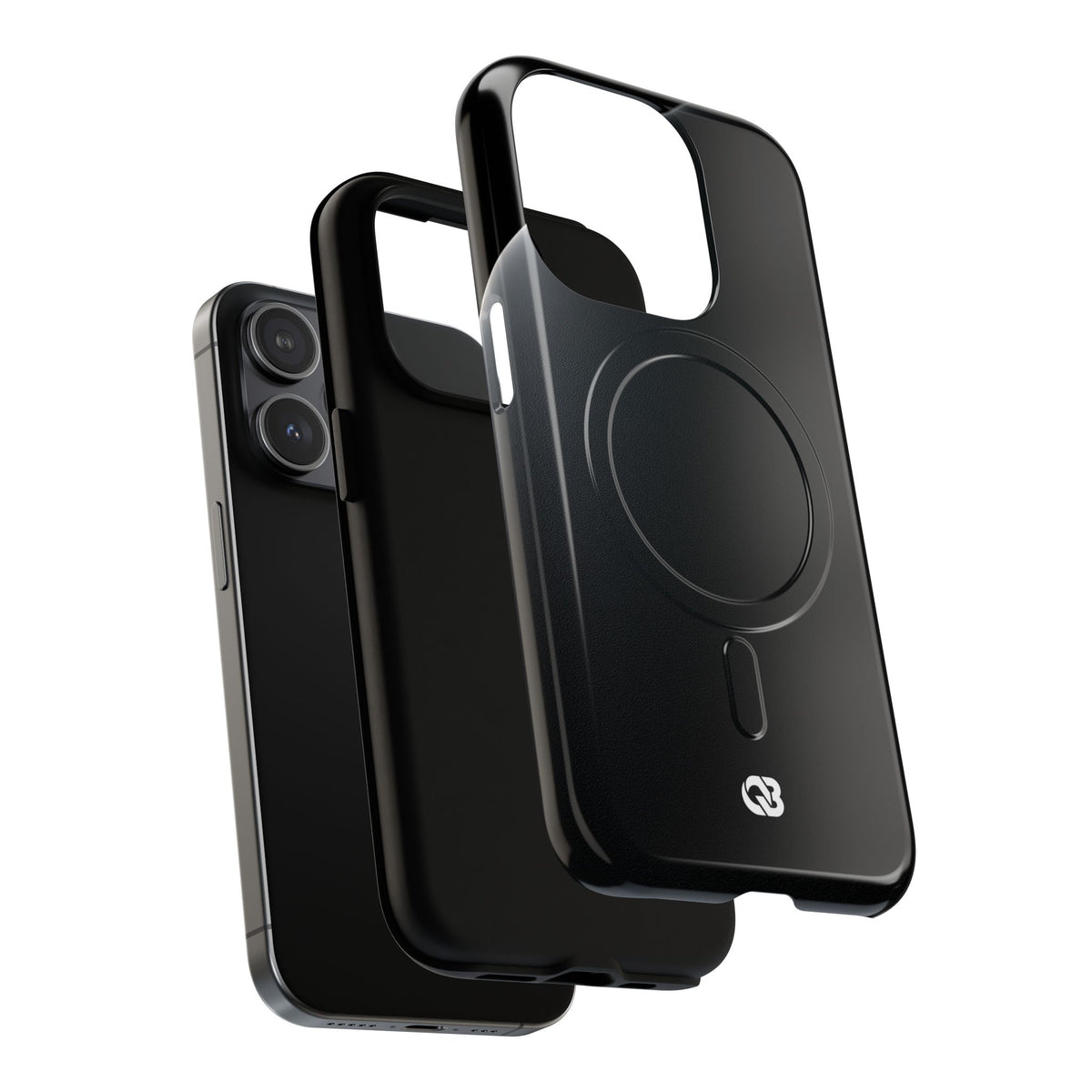 Black Tough 2.0 Magsafe Phone Case for iPhone - Obsidian Lunar Arch