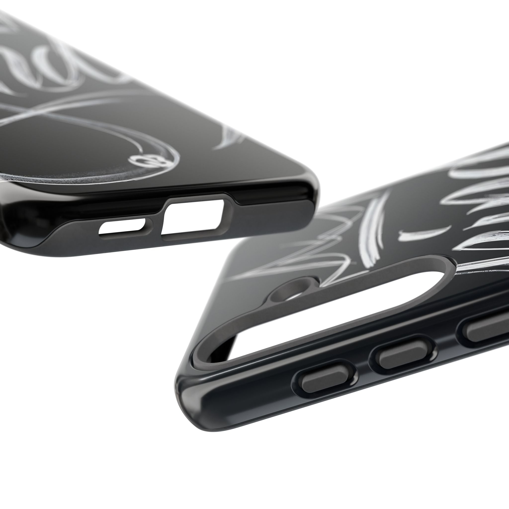 Noir Crown Script · Custodia Tough per Samsung