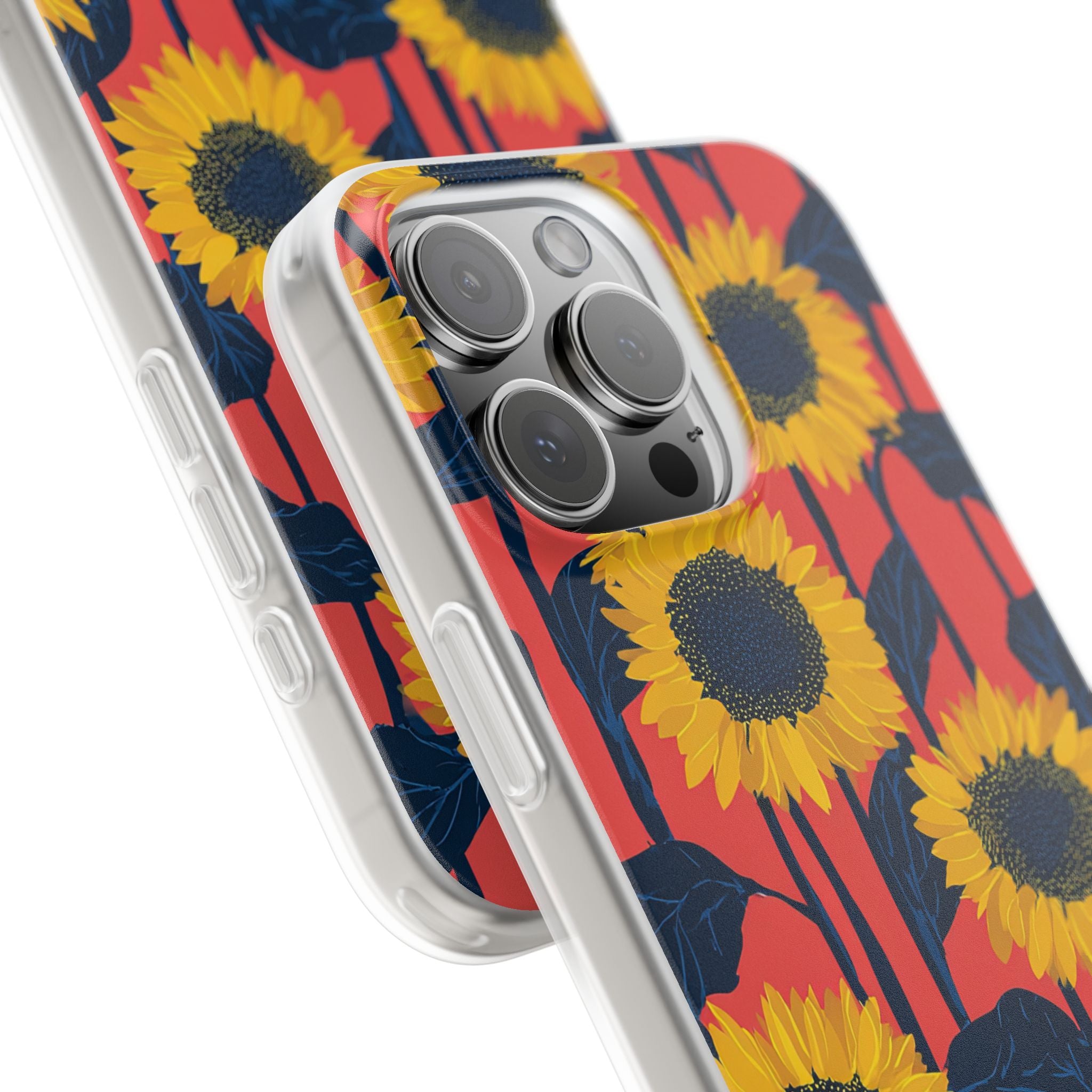 Solar Navy Bloom · Soft Handyhülle für iPhone