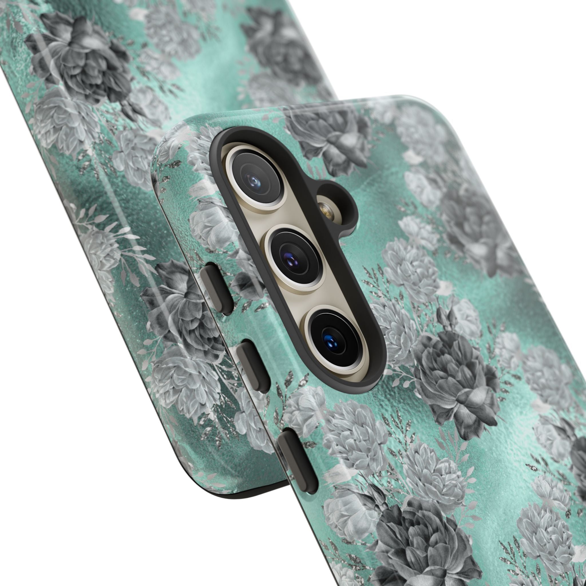 Frost Mint Floral · Tough Phone Case for Samsung