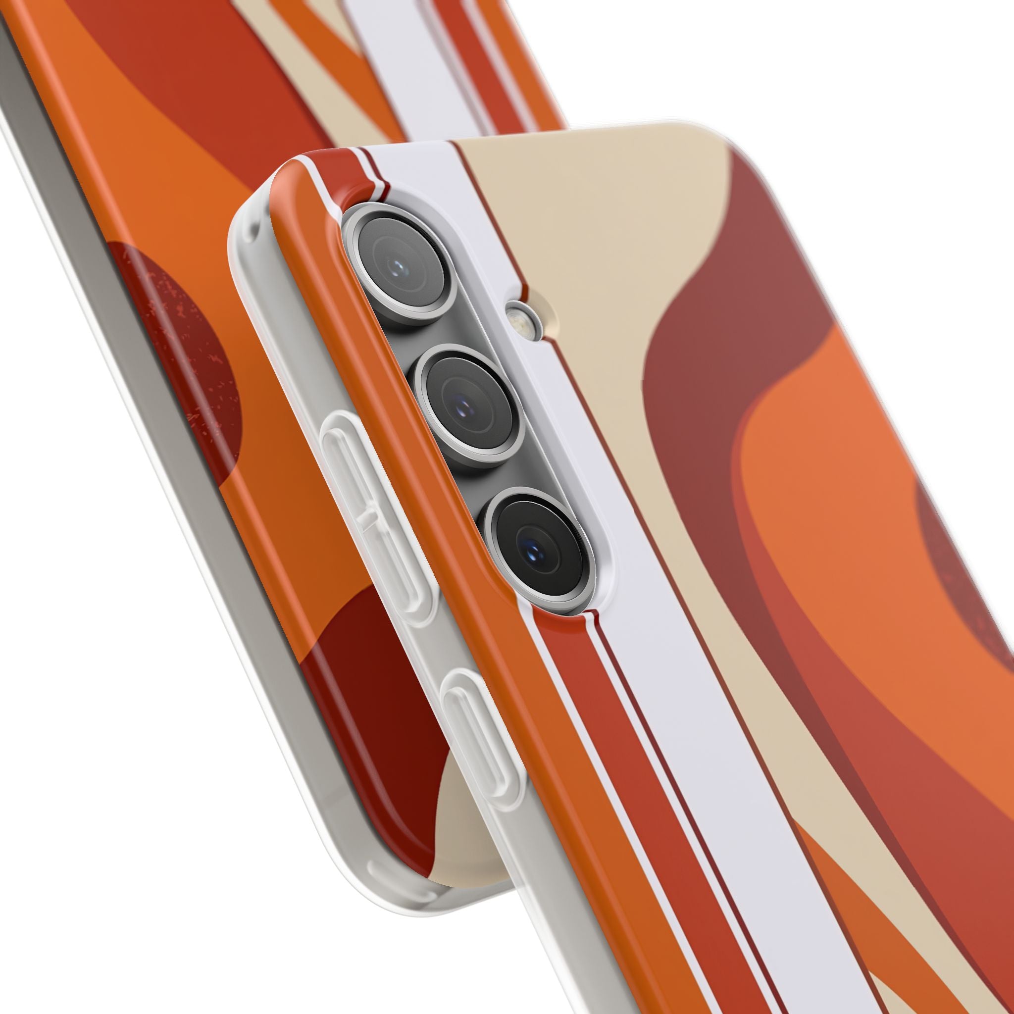 Orange Lite Phone Case for Samsung - Terracotta Metro Line