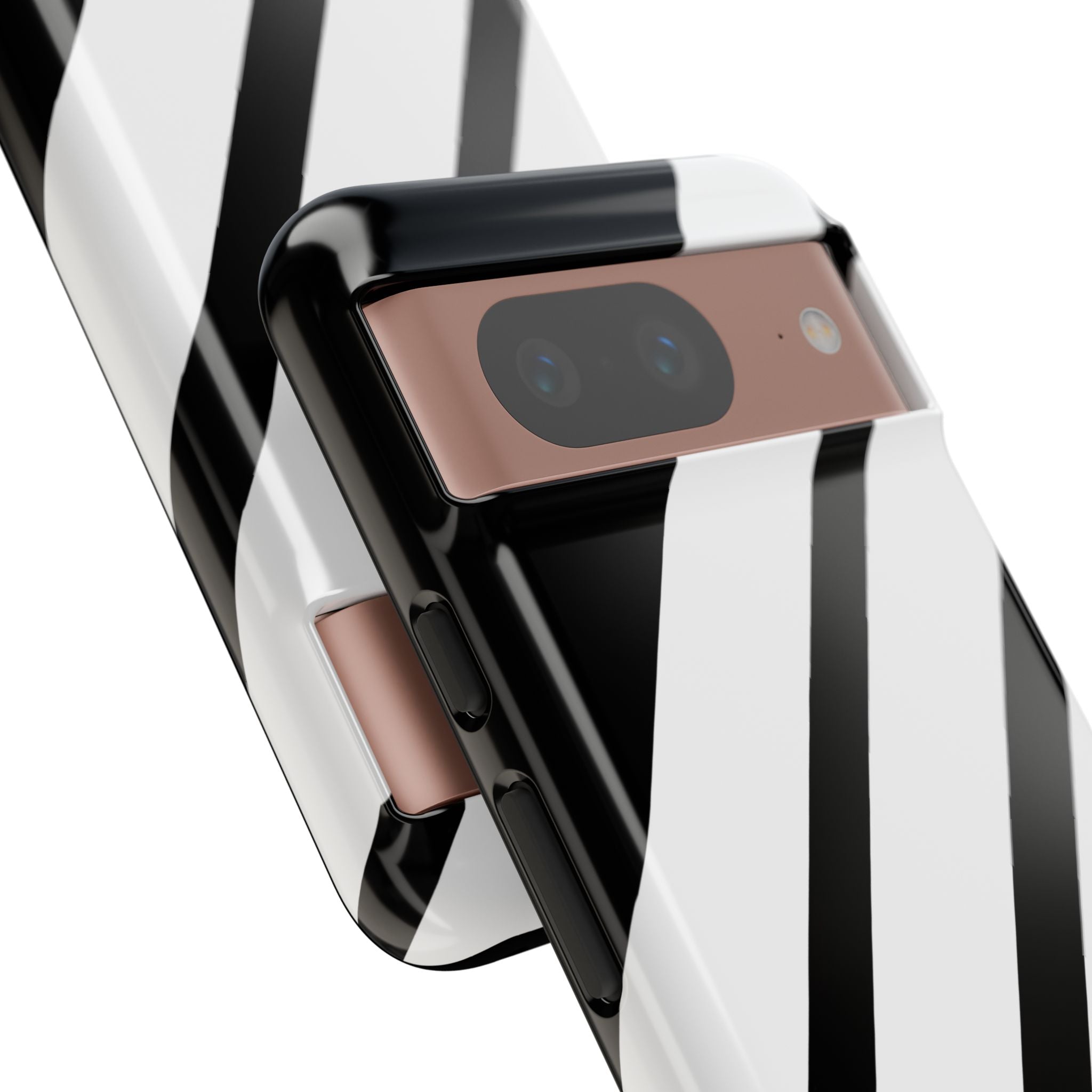 Diagonal Bands Noir Google Pixel 8 Case - Tough