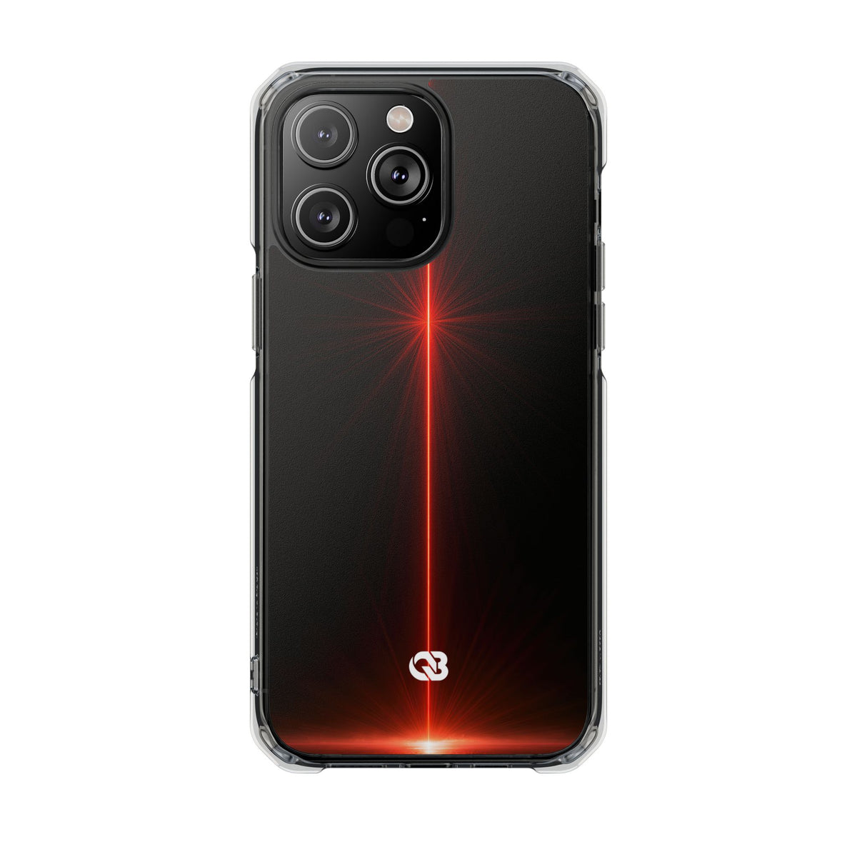 Red Impact MagSafe Phone Case for iPhone - Crimson Flare Vector