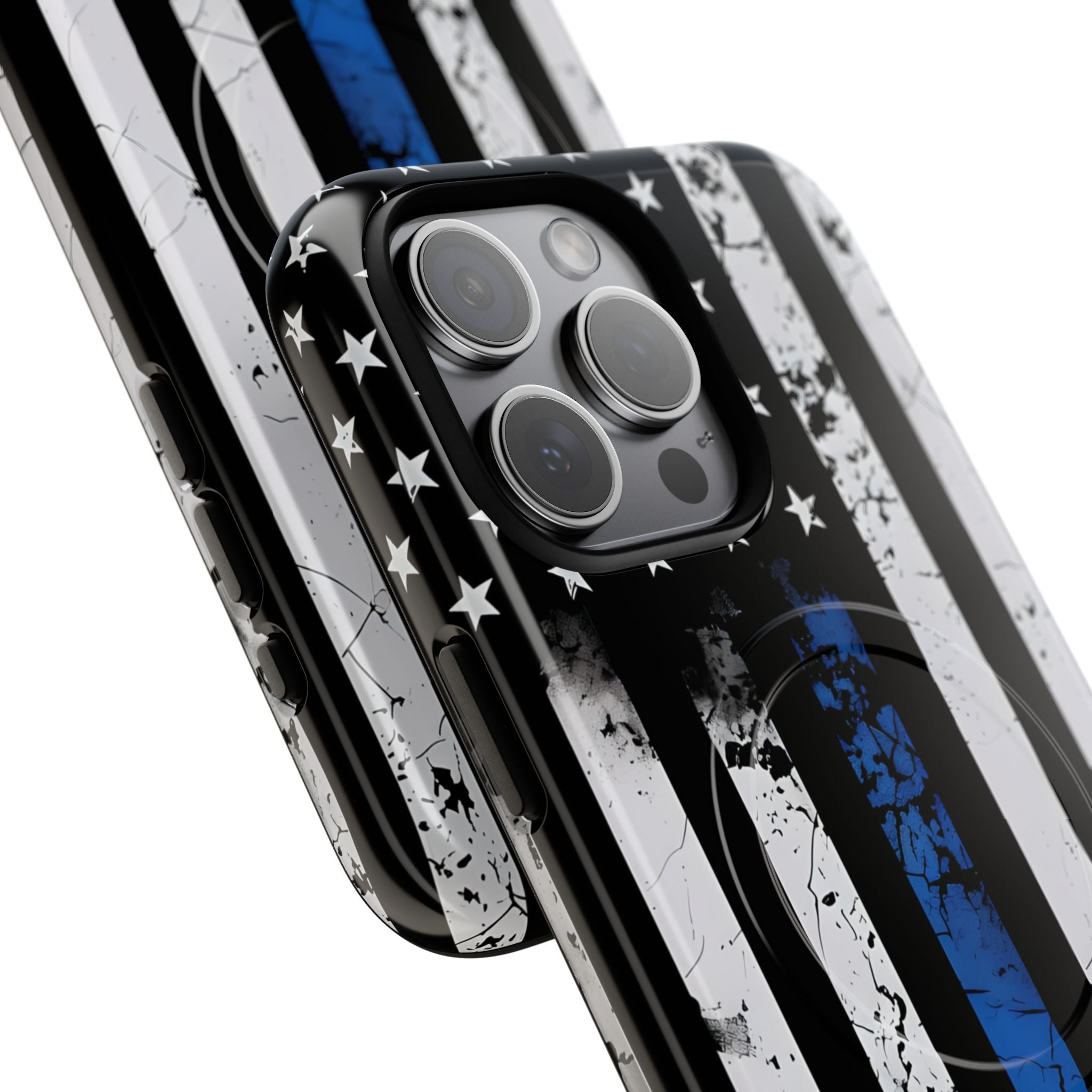 Gritty Cobalt Flag · Tough+ Phone Case for iPhone · Magsafe