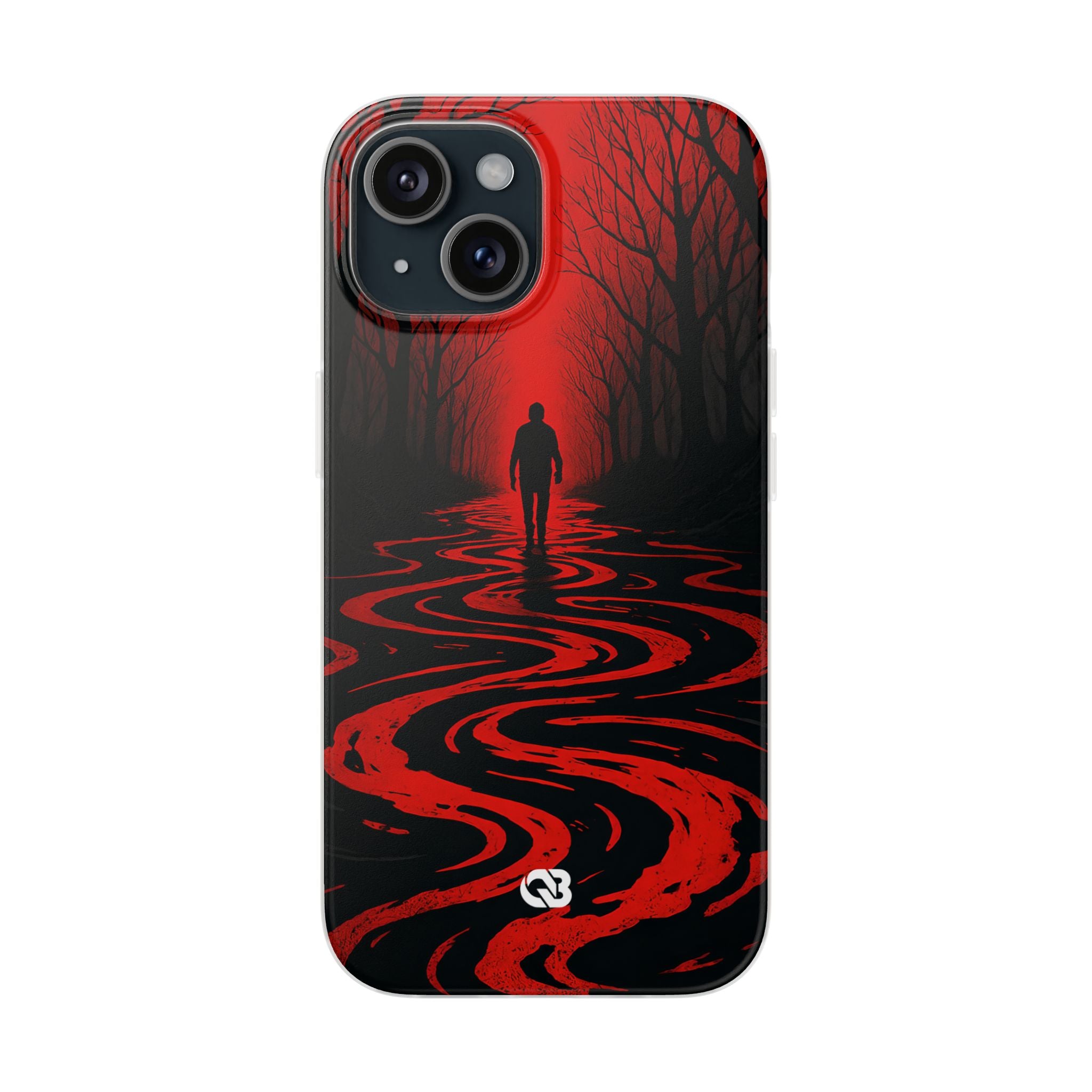Crimson Shadow Path · Soft Phone Case for iPhone