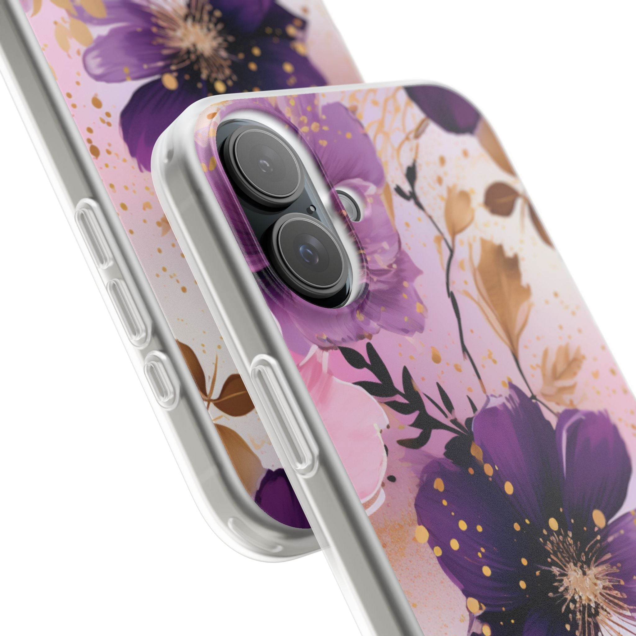 Gilded Violet Bloom · Soft Handyhülle für iPhone