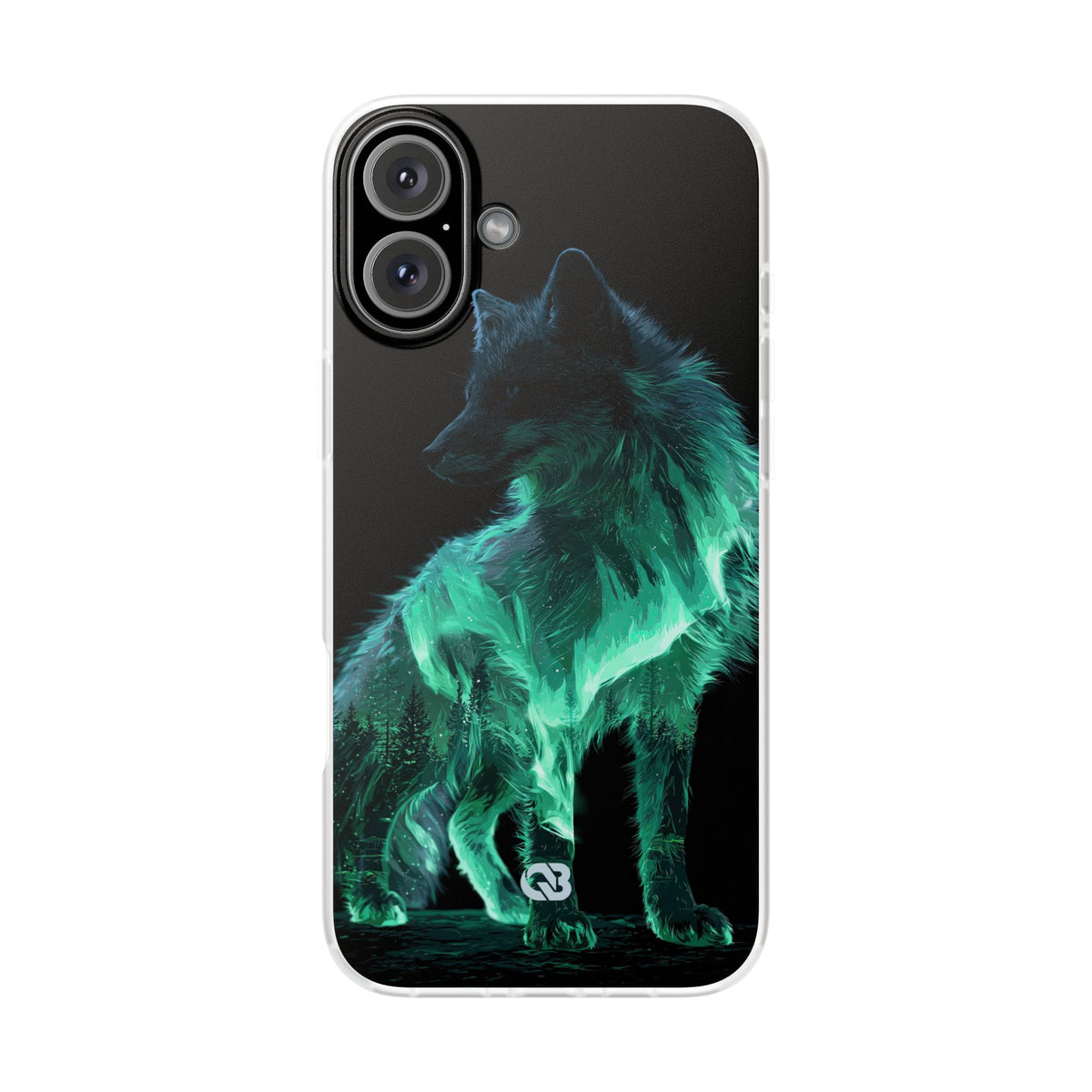 Nordic Aurora Fox · Lite Phone Case for iPhone · Teal