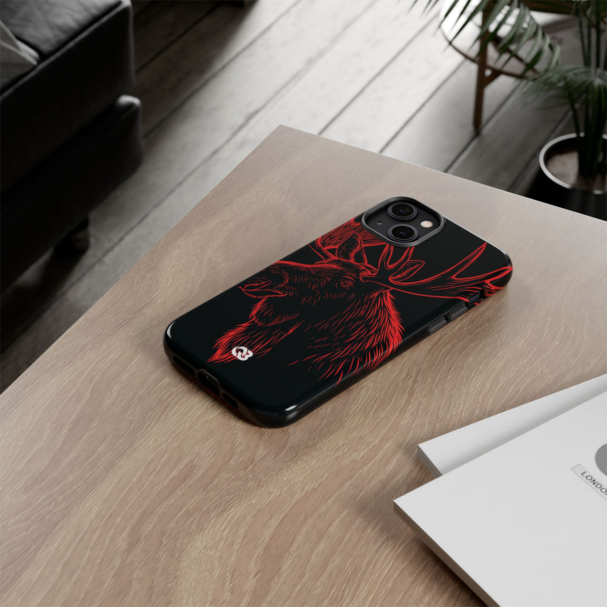 Nordic Elk · Tough Phone Case for iPhone · Black
