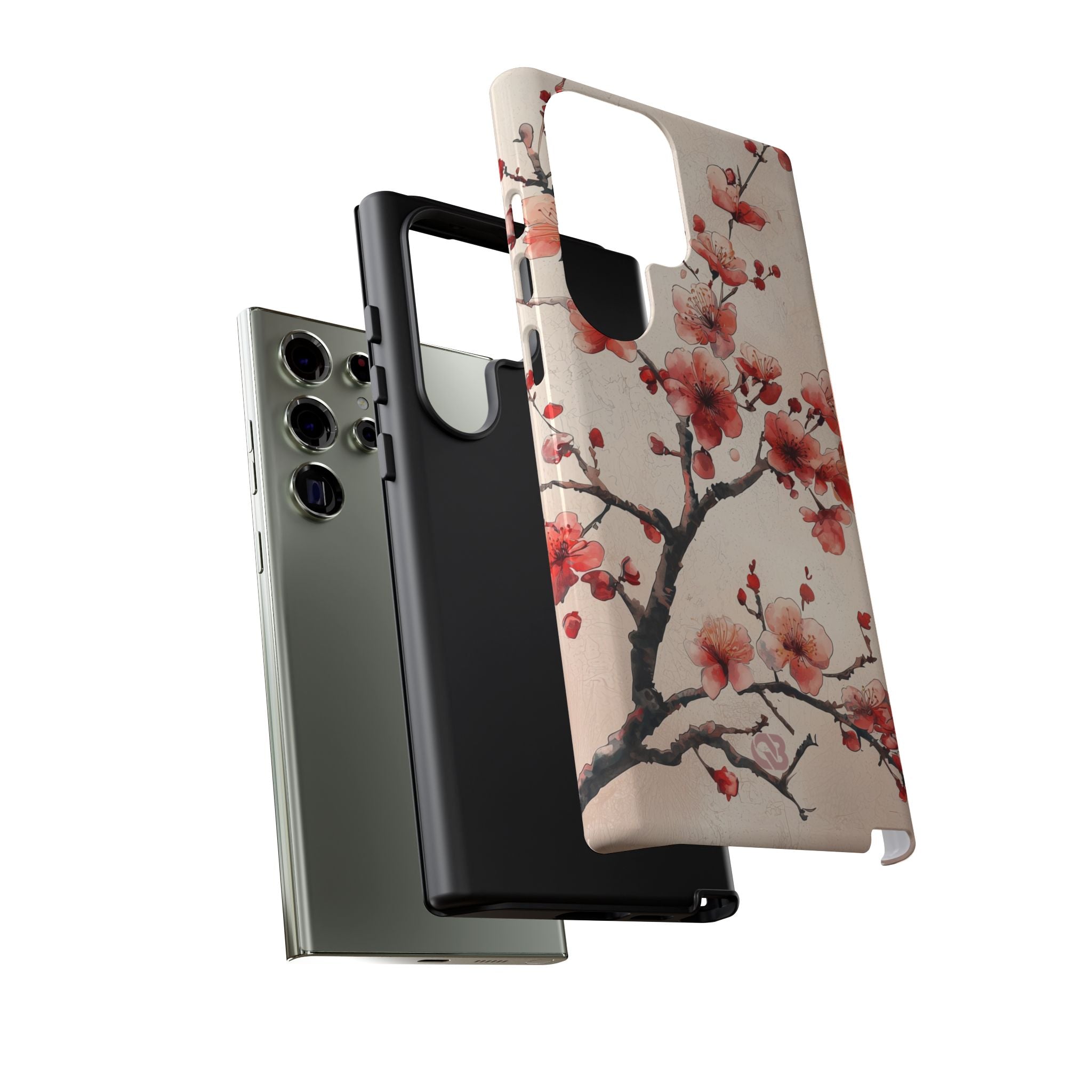 Crimson Silk Flora · Tough Phone Case for Samsung