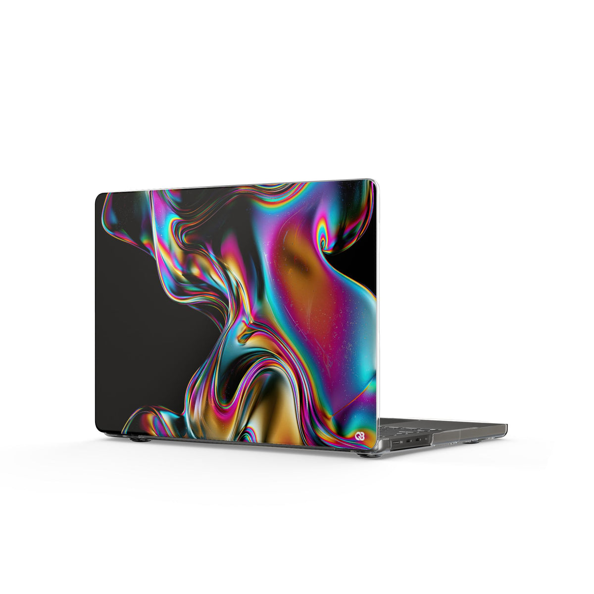 Prismatic Flow · Clear Hard Case for MacBook · Black