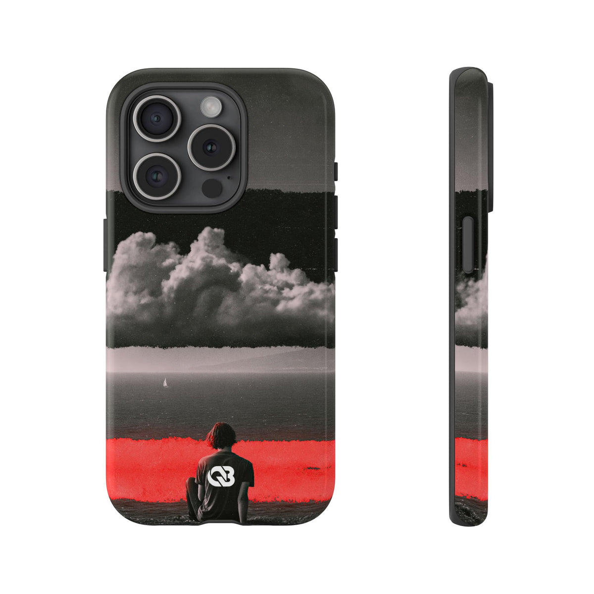 Crimson Horizon · Tough Phone Case for iPhone · Black