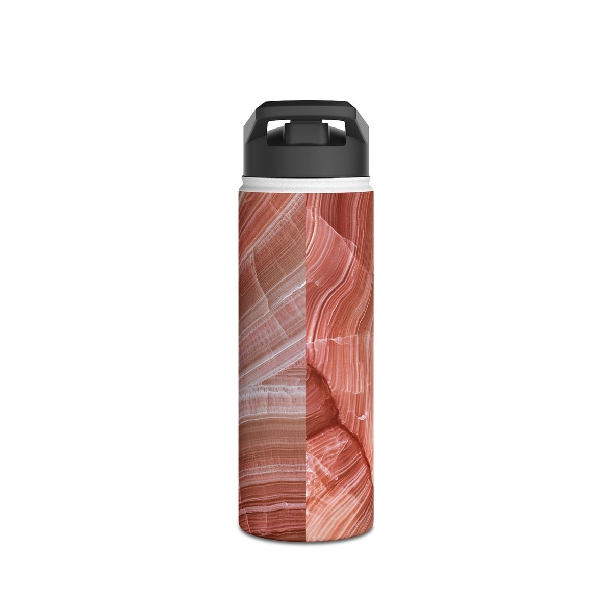 Blushing Rose Strata · Insulated Water Bottle · Pink