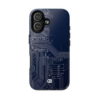 Blue Tough 2.0 Magsafe Phone Case for iPhone - Cobalt Data Stream