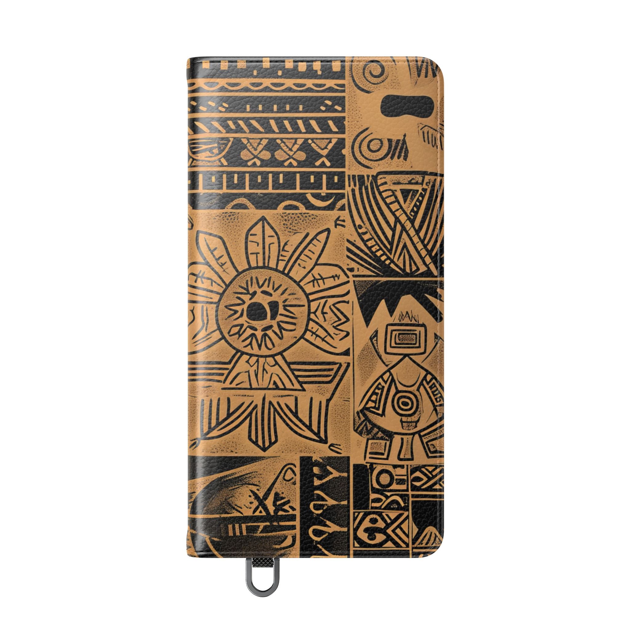 Celestial Faces Brown - Samsung S25 Ultra Case - Wallet