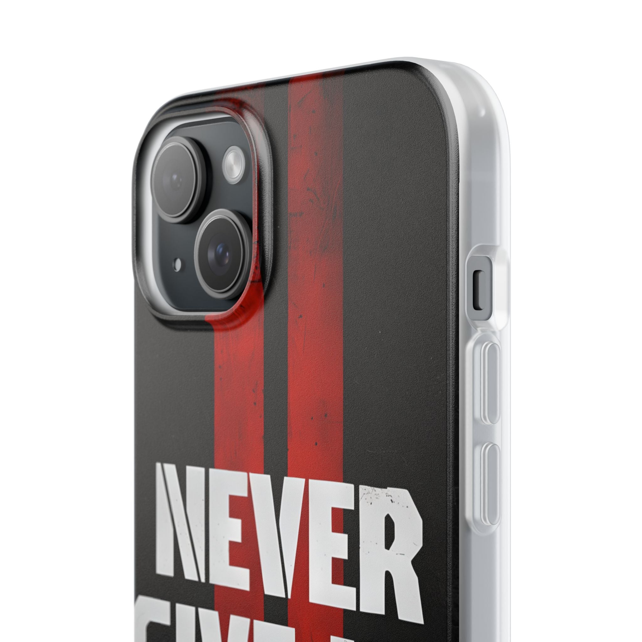 Crimson Grit Resolve · Soft Phone Case for iPhone