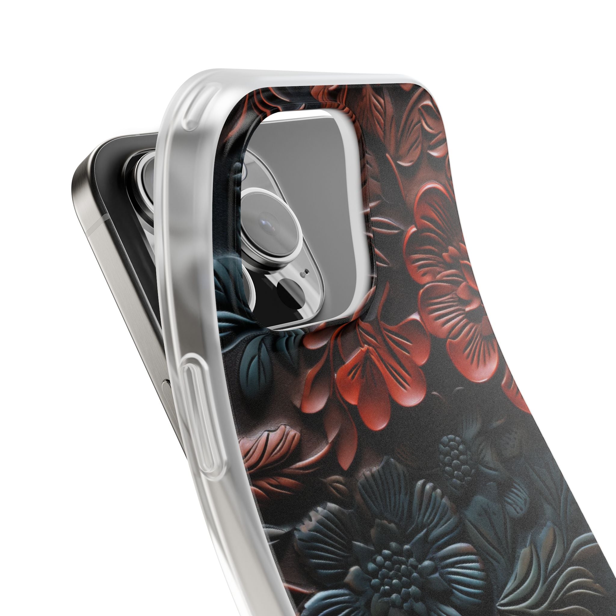 Carved Earth Bloom · Soft Phone Case for iPhone