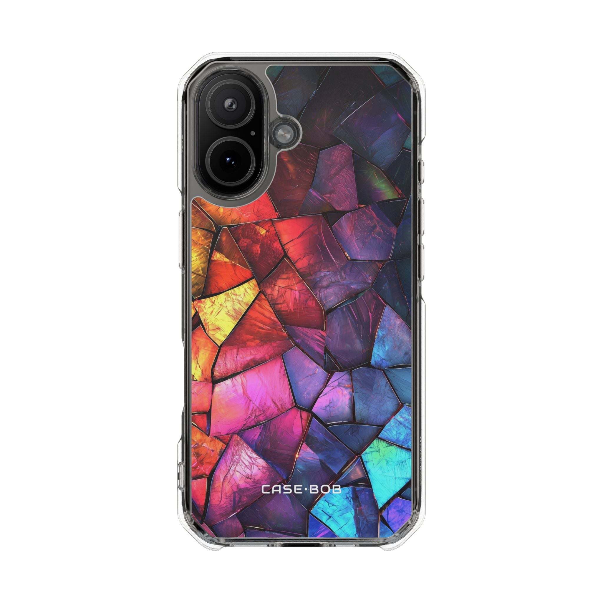 Crimson Shard Glow iPhone 17 Case - Impact