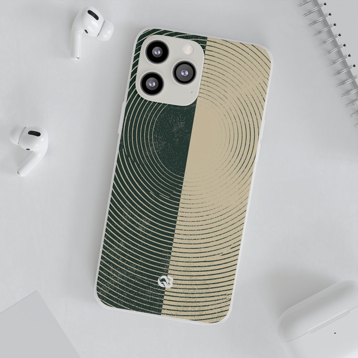 Concentric Duality · Lite Phone Case for iPhone · Green