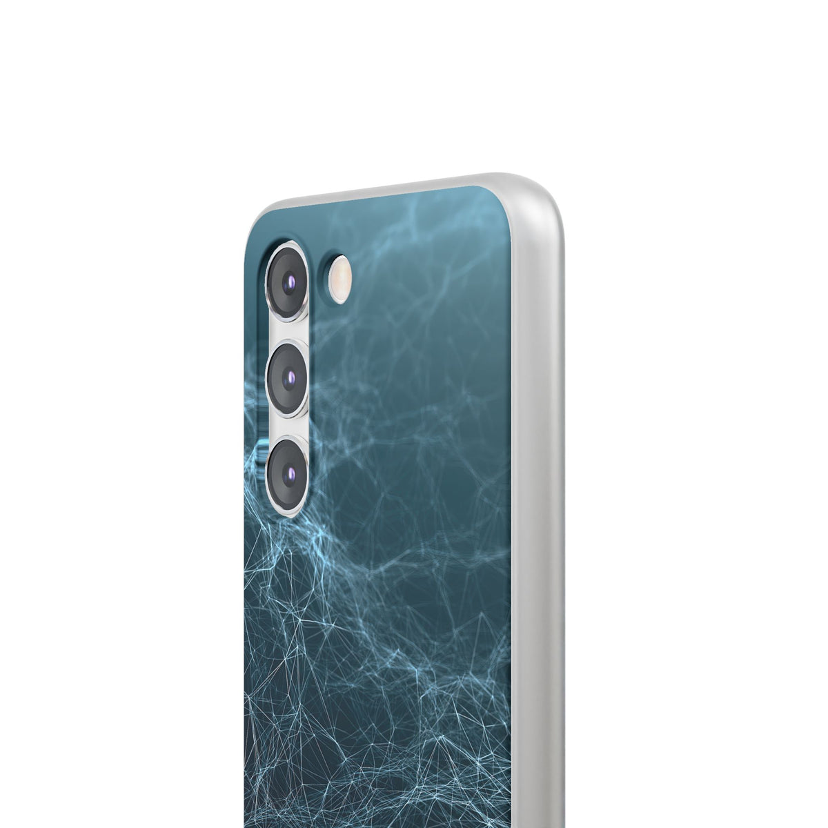 Teal Lite Phone Case for Samsung - Arctic Neural Mesh