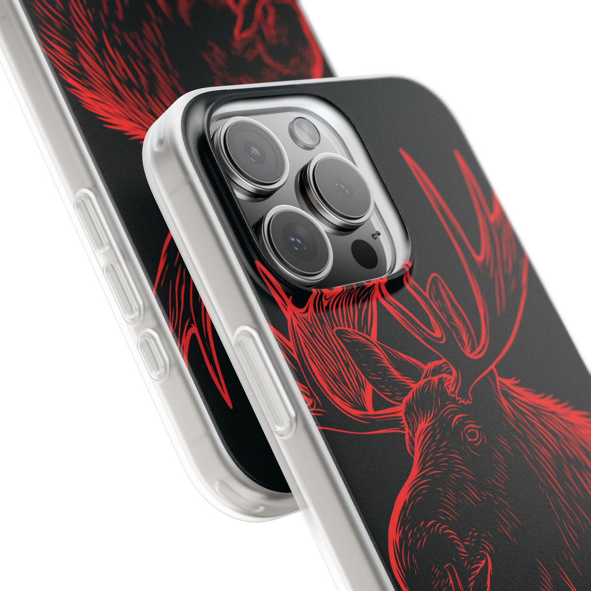 Nordic Elk · Lite Phone Case for iPhone · Black