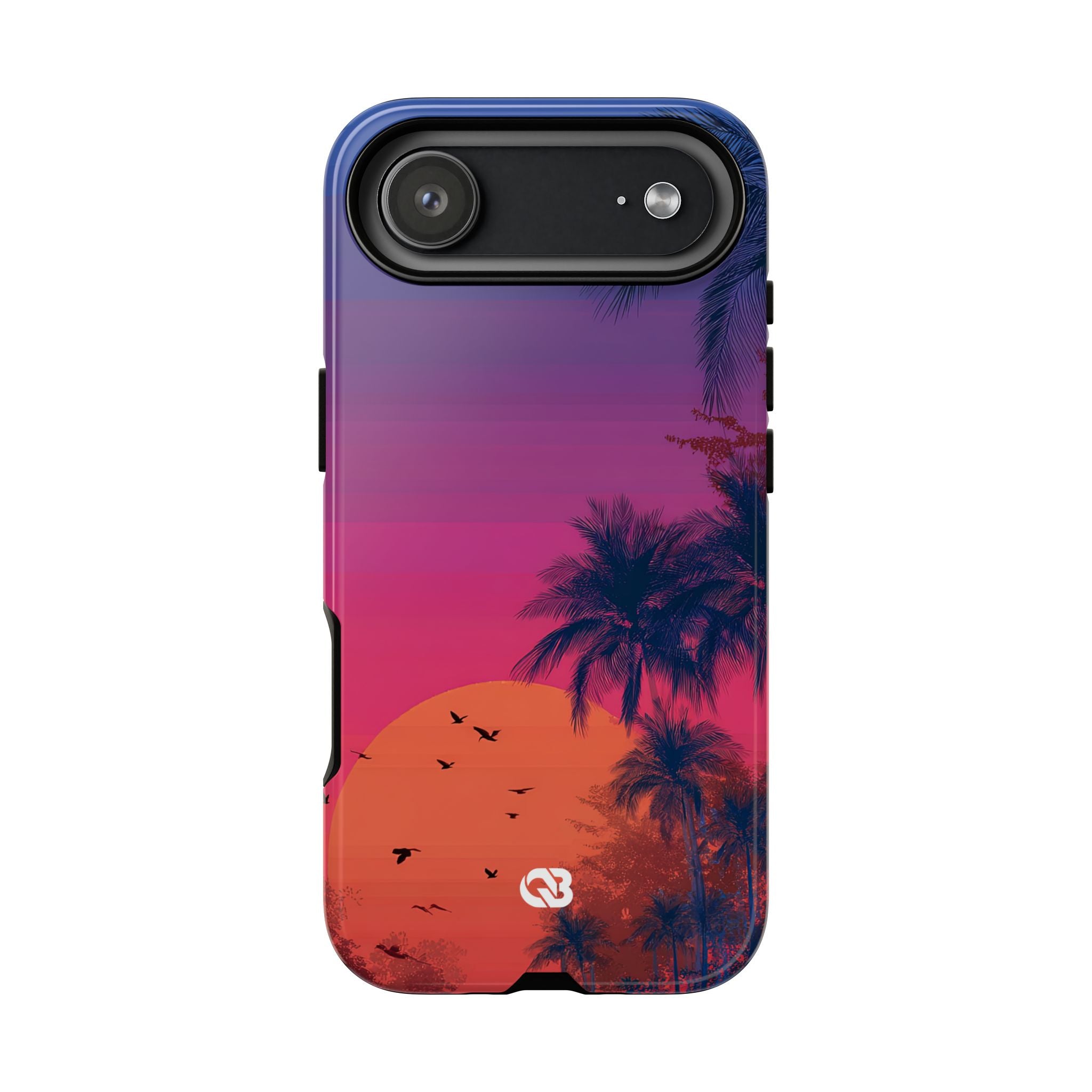 Neon Horizon Palms · Tough Phone Case for iPhone